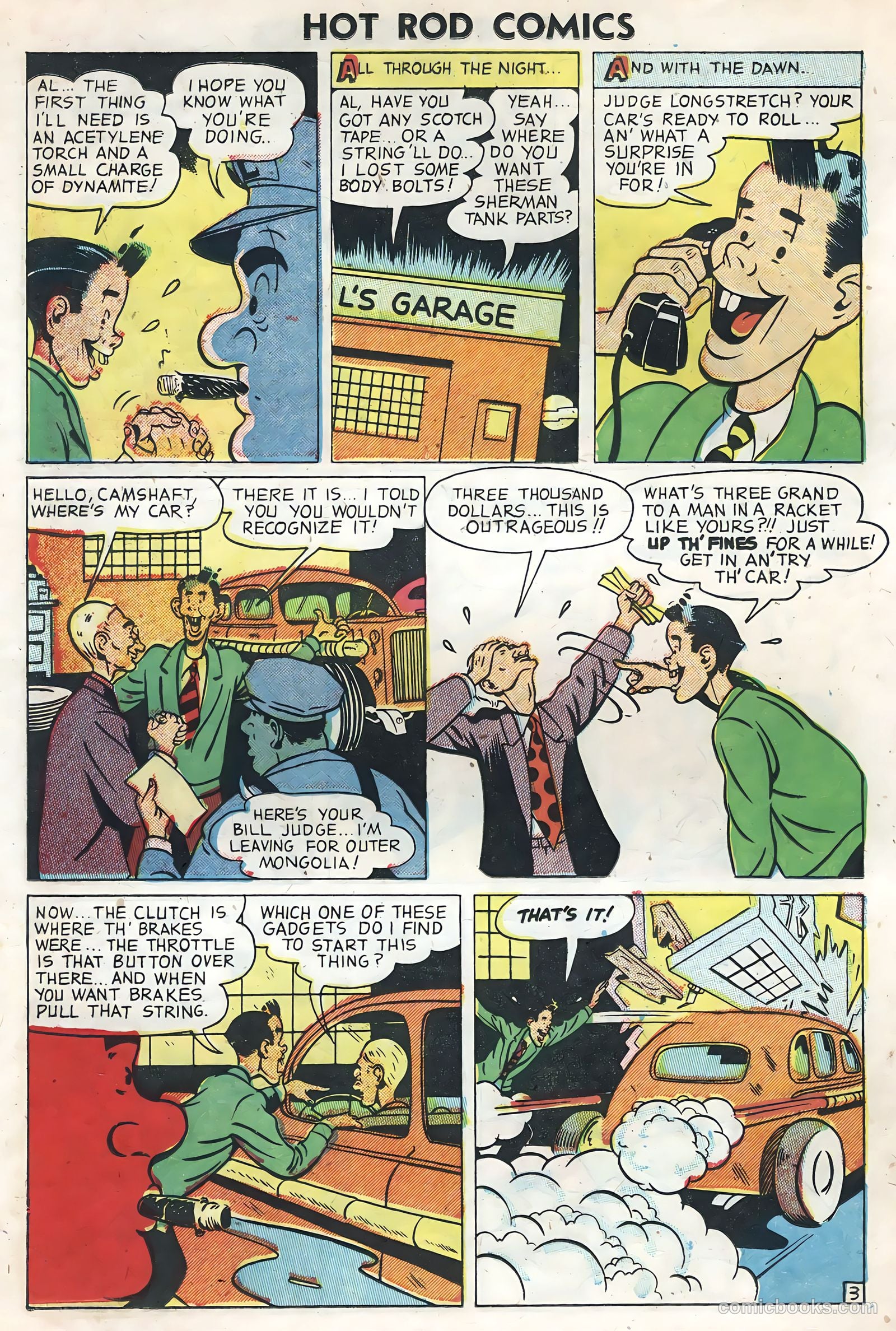 Hot Rods and Racing Cars #1 (1951) — page 26 of 36