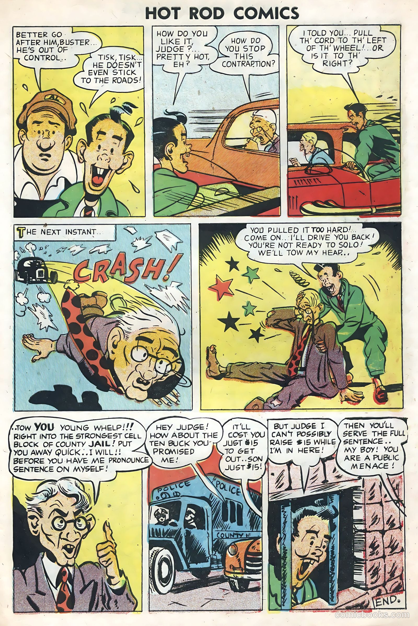 Hot Rods and Racing Cars #1 (1951) — page 27 of 36