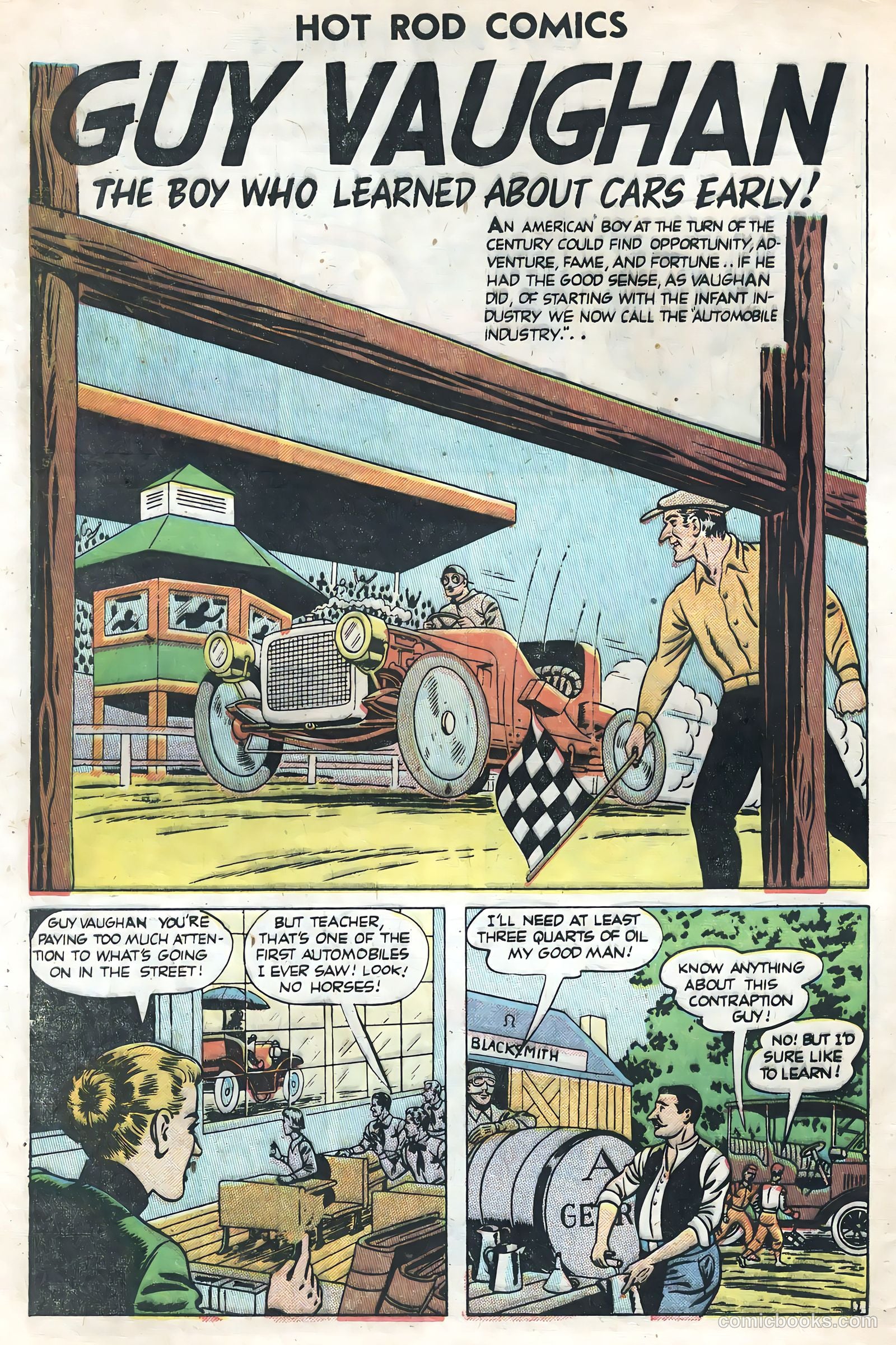 Hot Rods and Racing Cars #1 (1951) — page 28 of 36