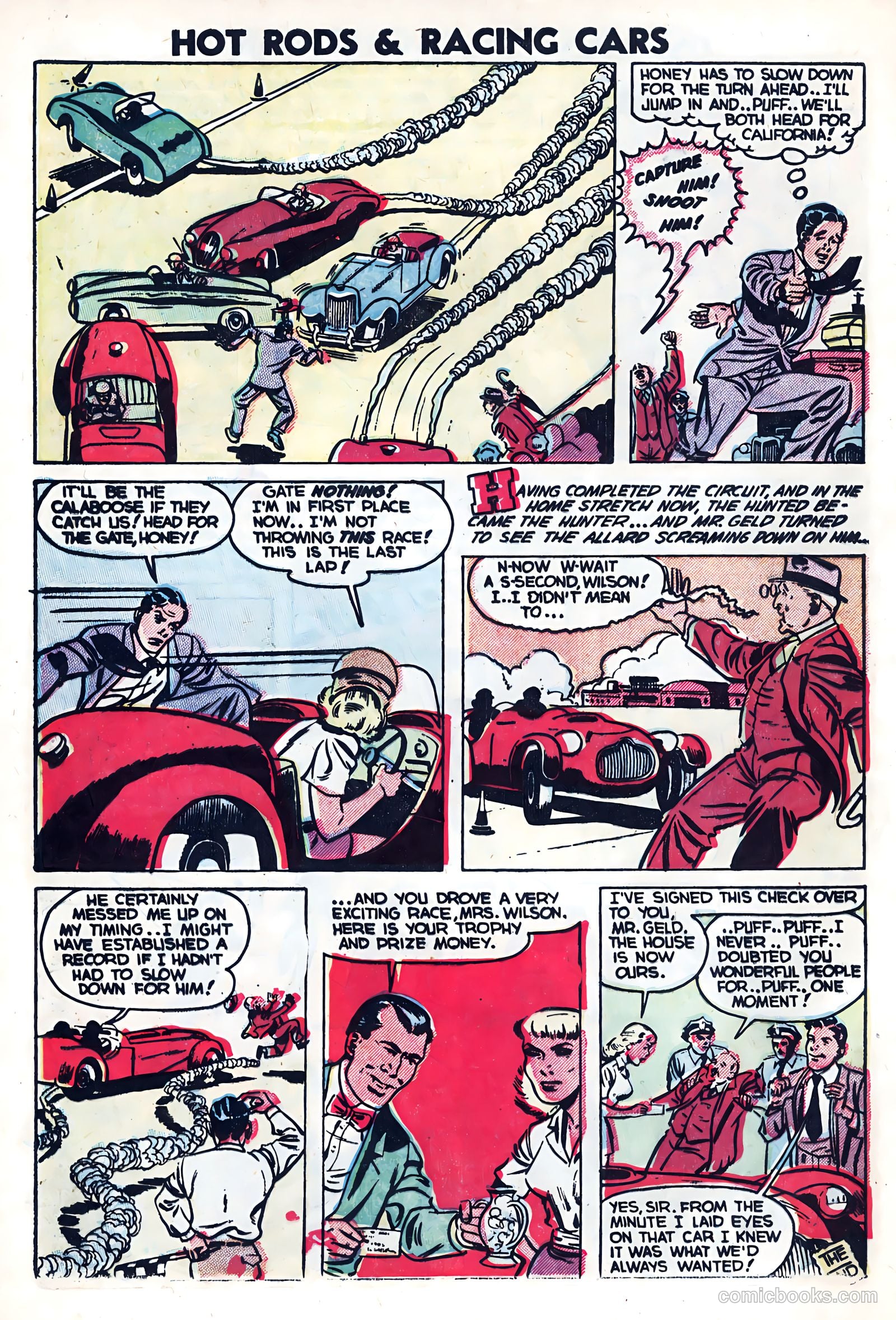 Hot Rods and Racing Cars #10 (1953) — page 8 of 35