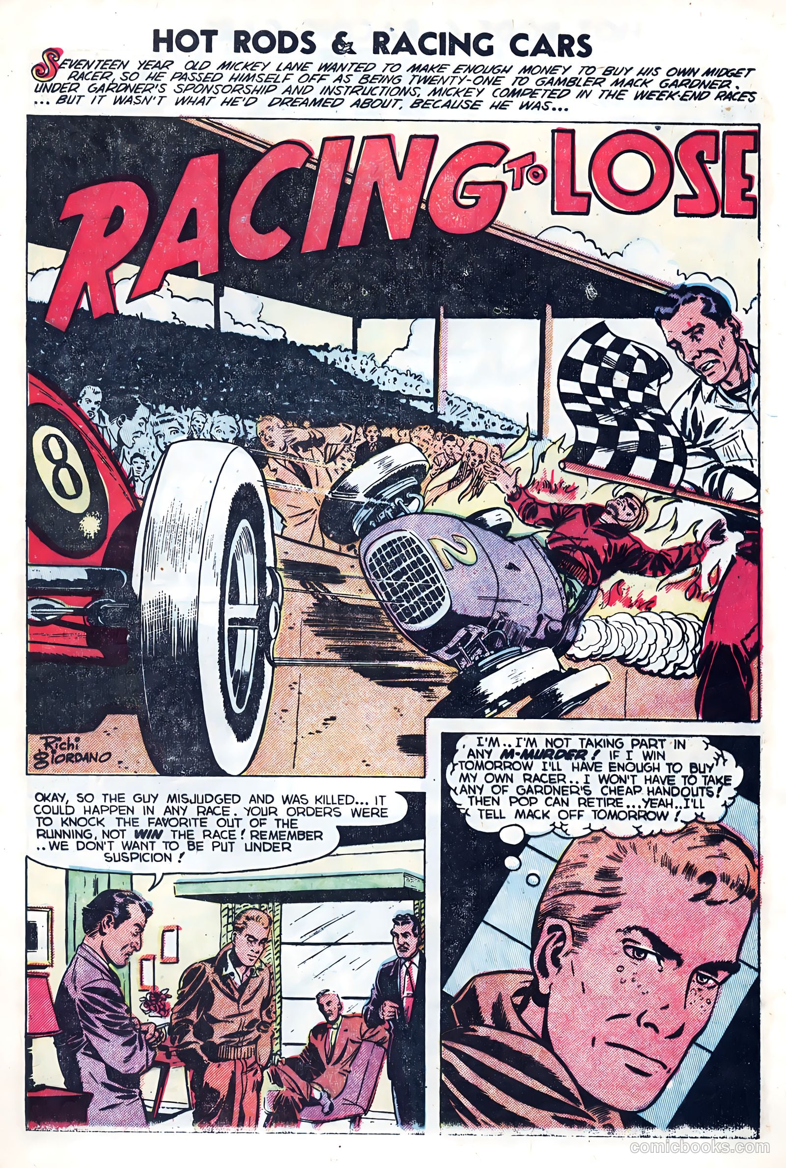 Hot Rods and Racing Cars #10 (1953) — page 9 of 35