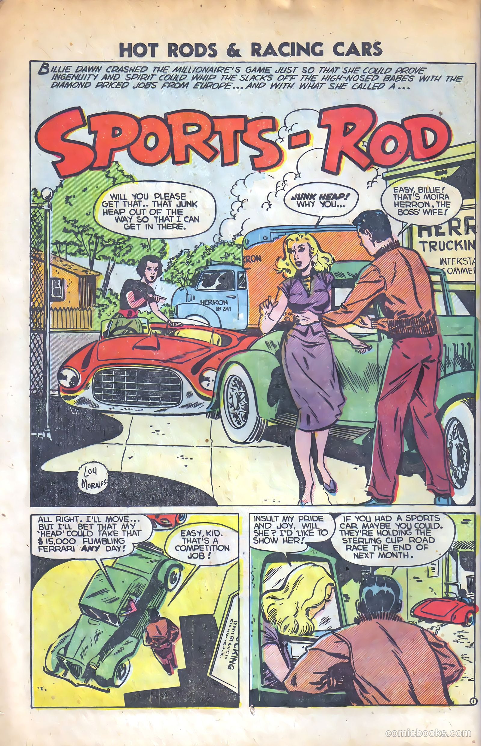 Hot Rods and Racing Cars #11 (1953) — page 12 of 36