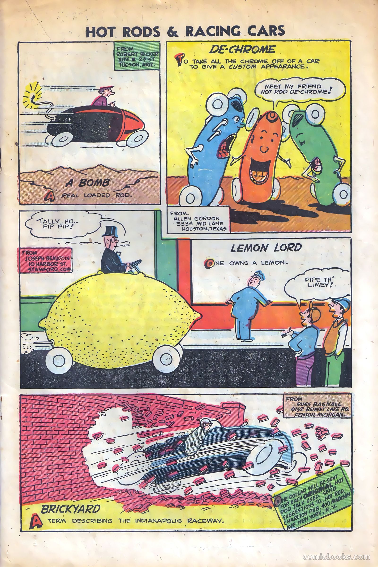 Hot Rods and Racing Cars #11 (1953) — page 19 of 36