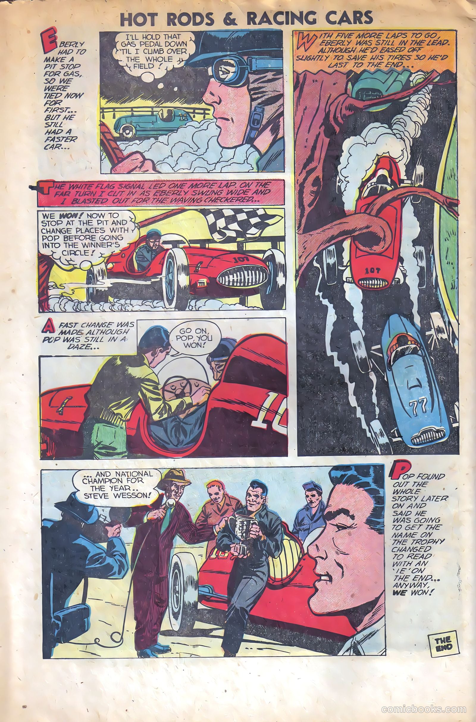 Hot Rods and Racing Cars #11 (1953) — page 32 of 36