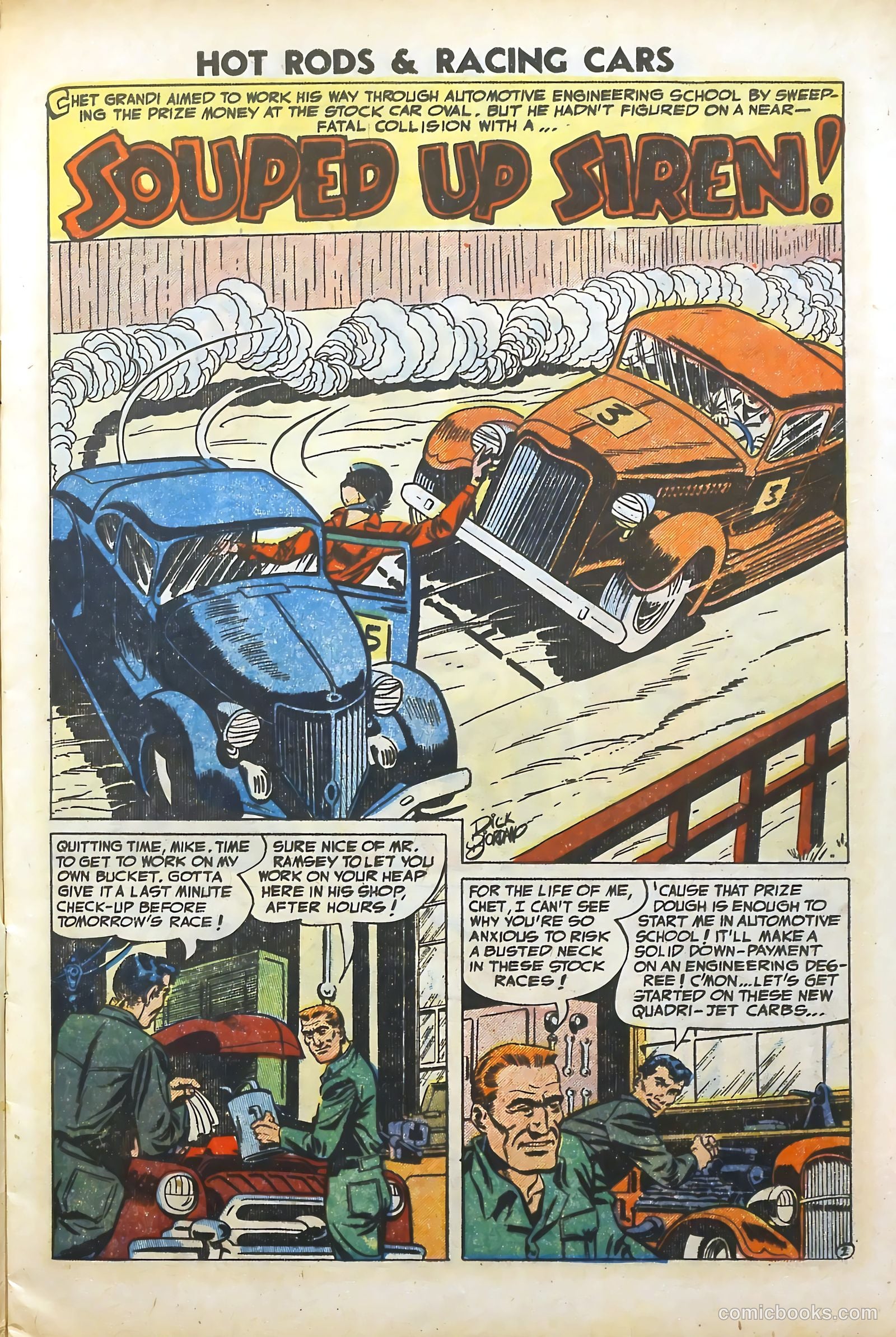 Hot Rods and Racing Cars #12 (1953) — page 9 of 36