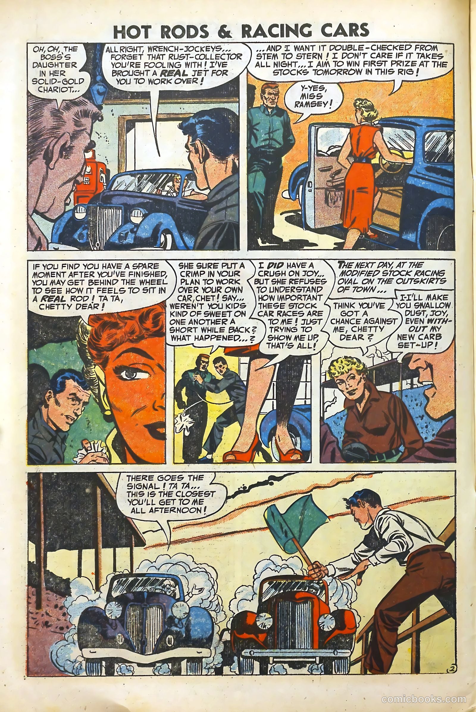 Hot Rods and Racing Cars #12 (1953) — page 10 of 36
