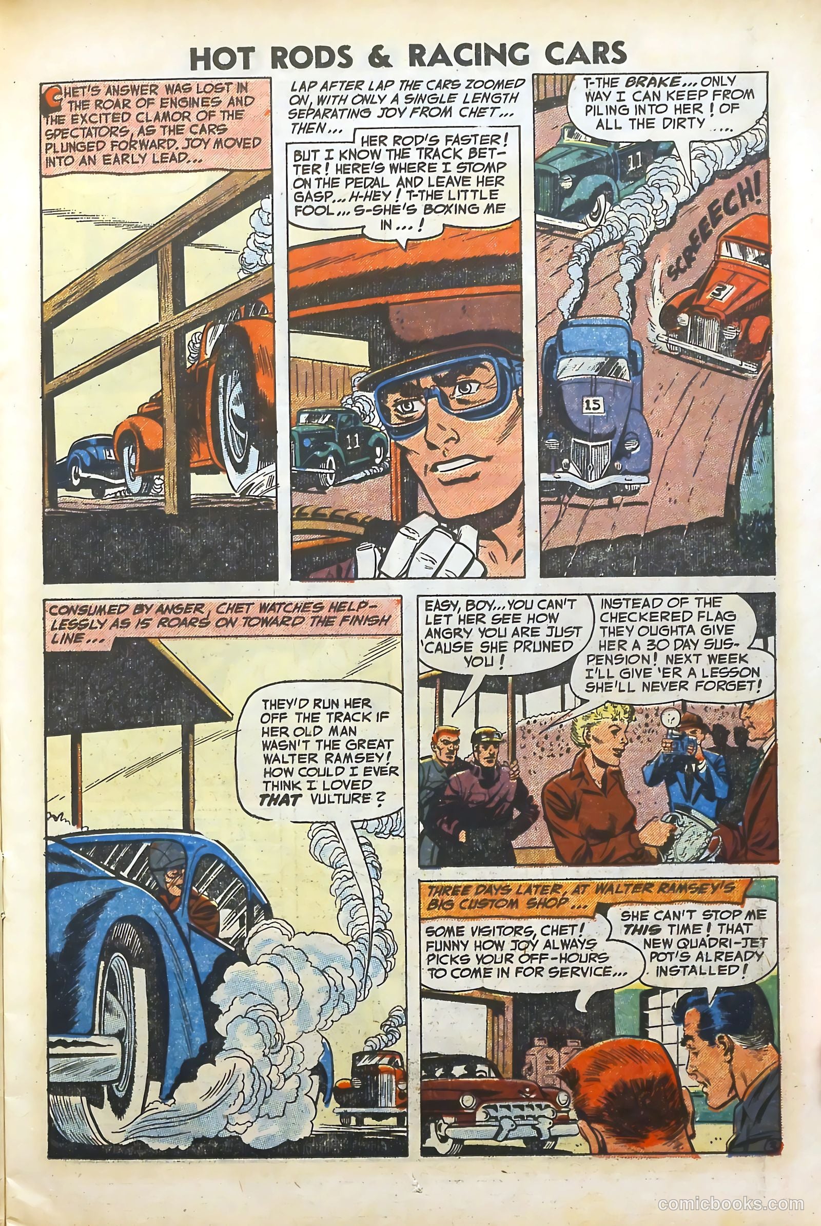 Hot Rods and Racing Cars #12 (1953) — page 11 of 36