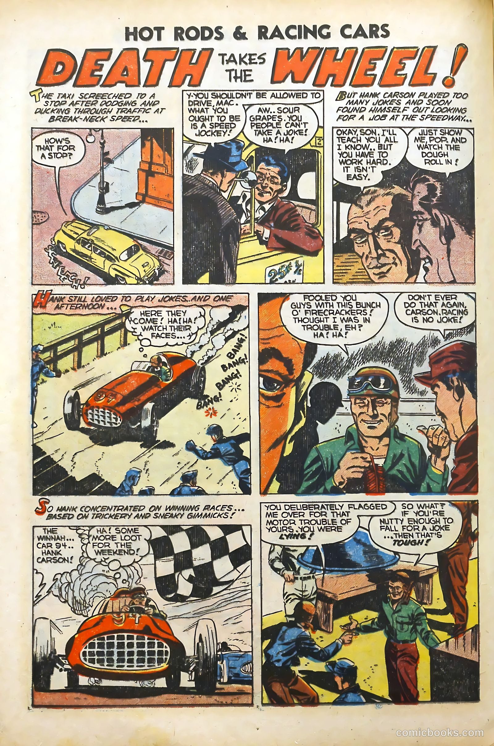 Hot Rods and Racing Cars #12 (1953) — page 16 of 36