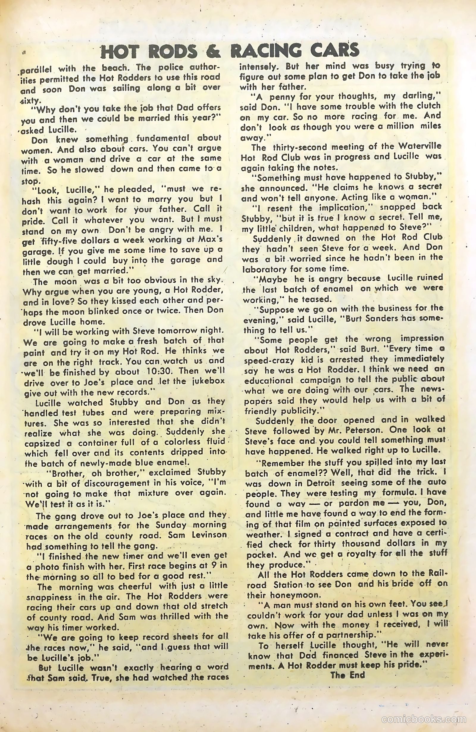 Hot Rods and Racing Cars #12 (1953) — page 19 of 36