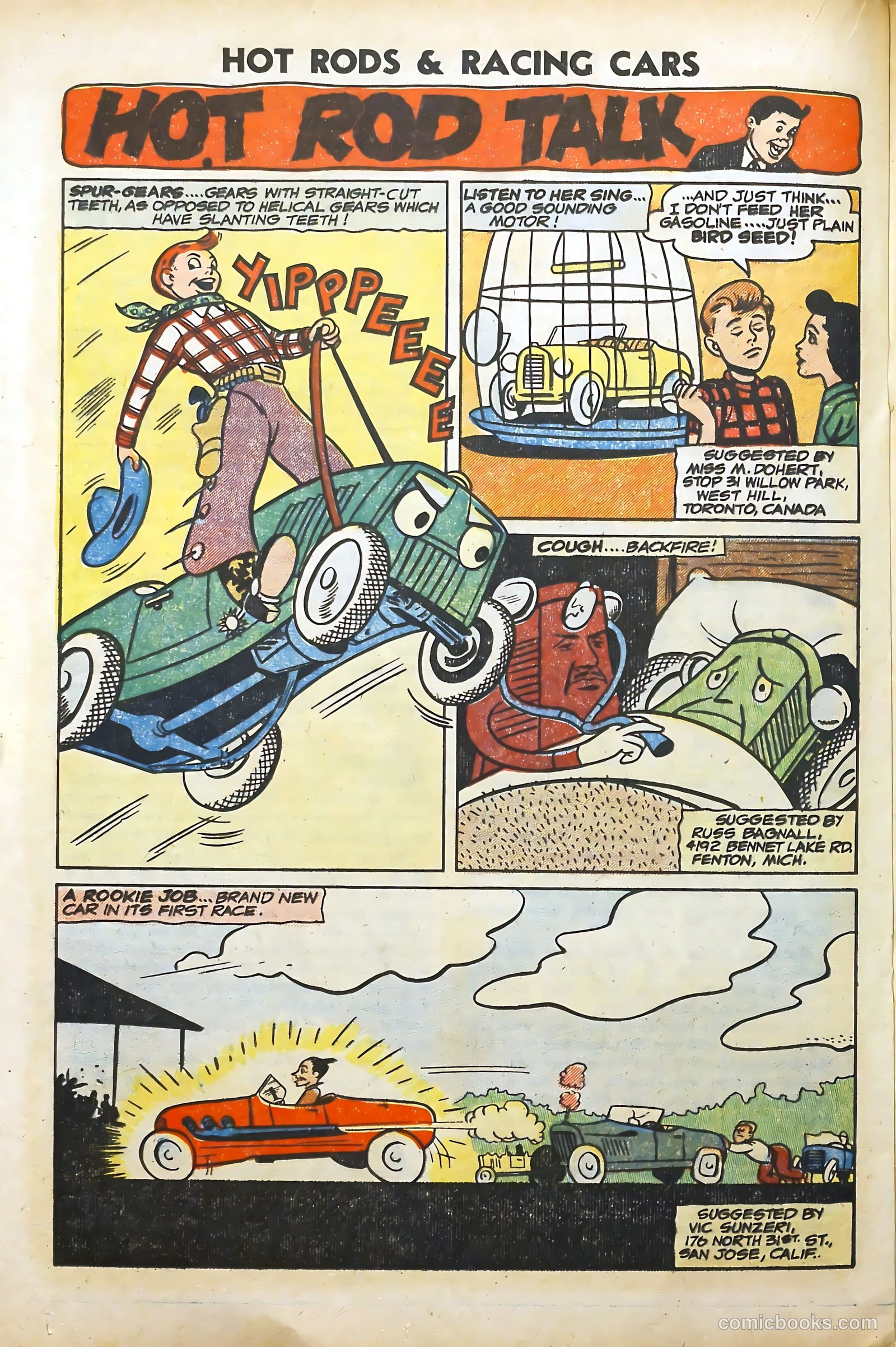 Hot Rods and Racing Cars #12 (1953) — page 20 of 36