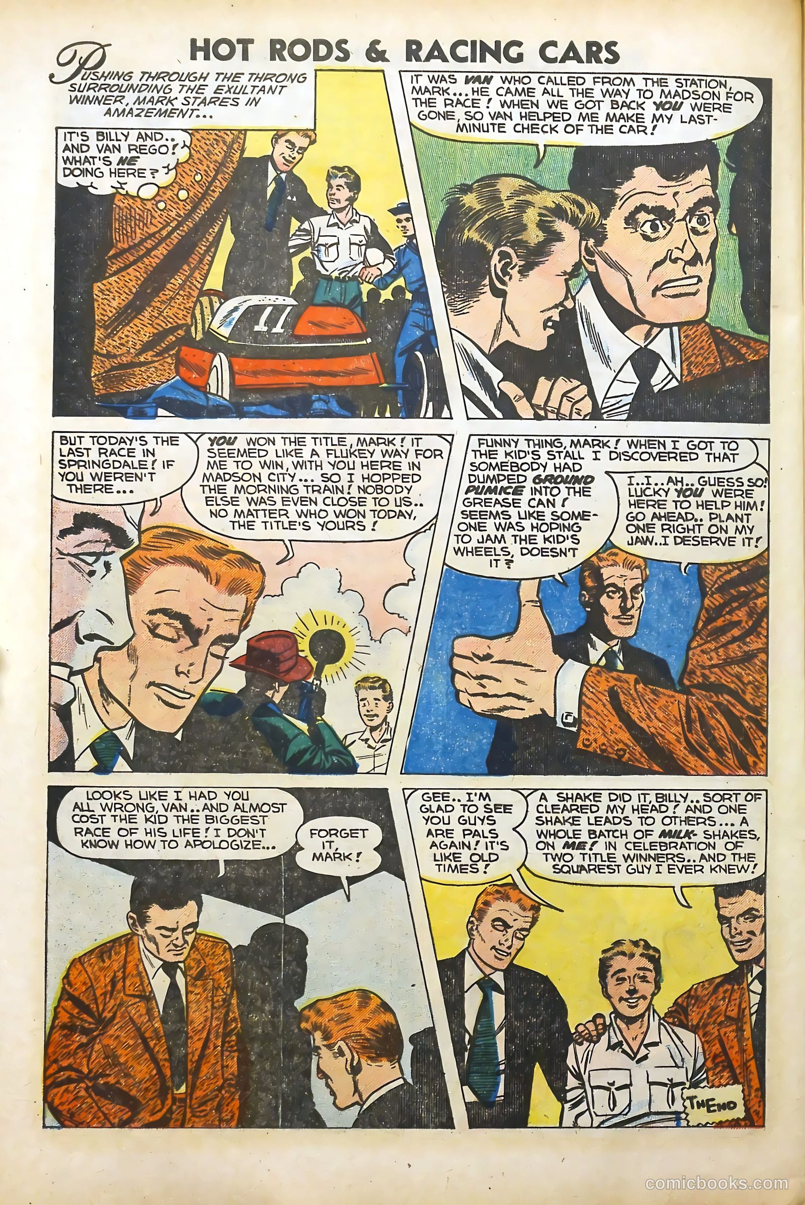 Hot Rods and Racing Cars #12 (1953) — page 28 of 36
