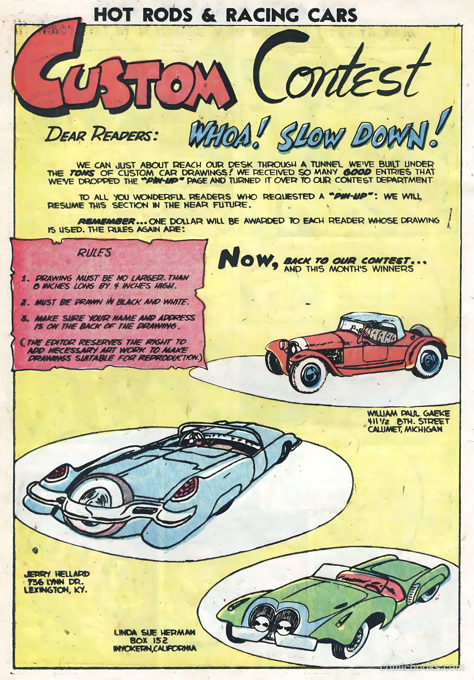 Hot Rods and Racing Cars #13 (1953) — page 16 of 36