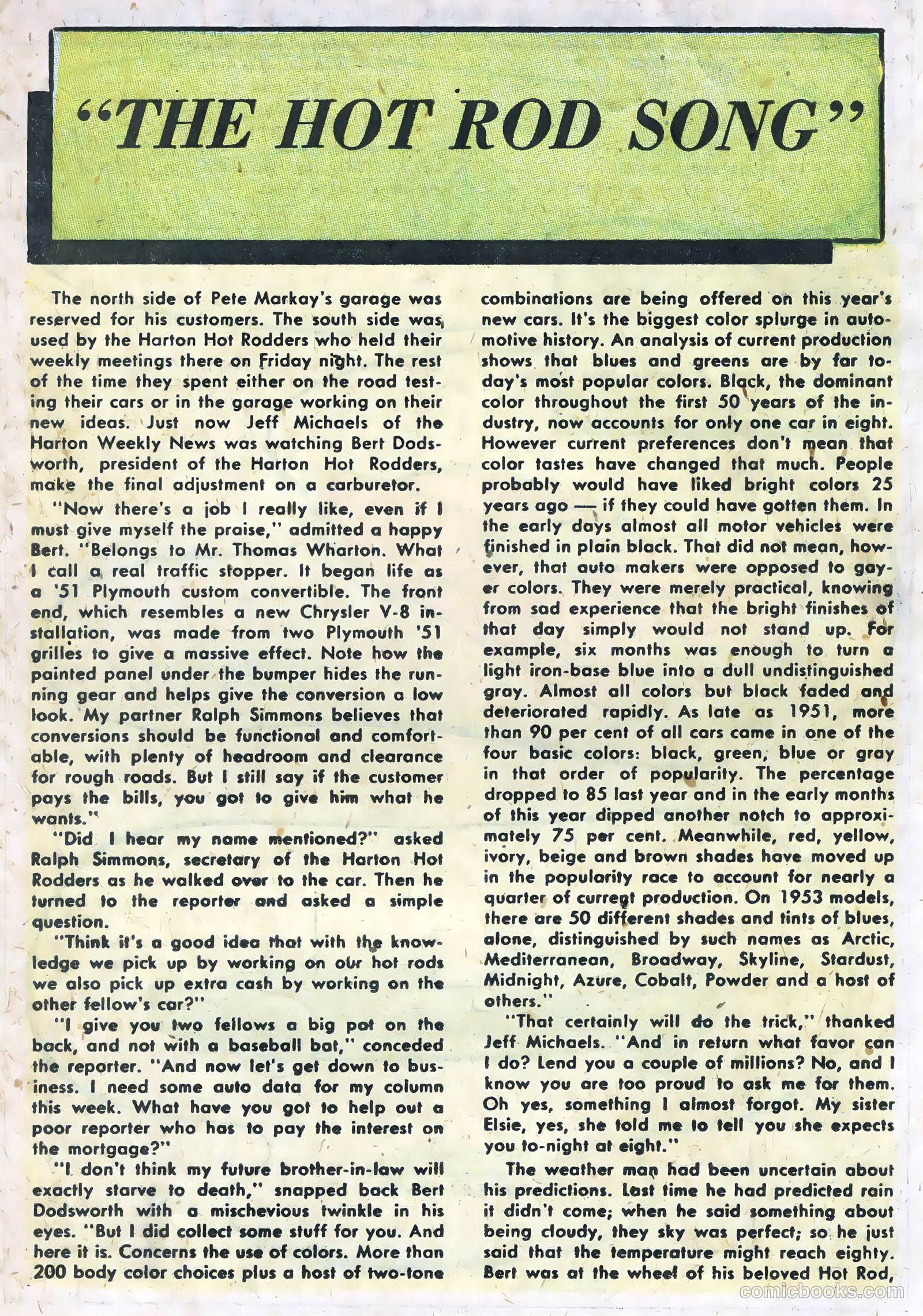Hot Rods and Racing Cars #13 (1953) — page 18 of 36