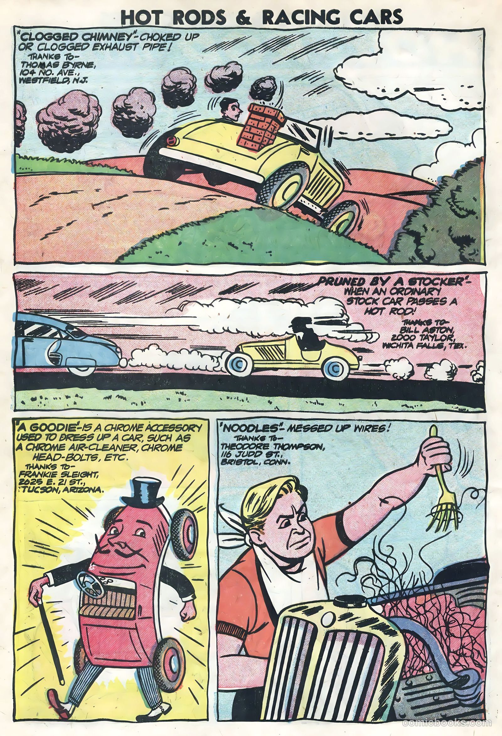 Hot Rods and Racing Cars #13 (1953) — page 28 of 36