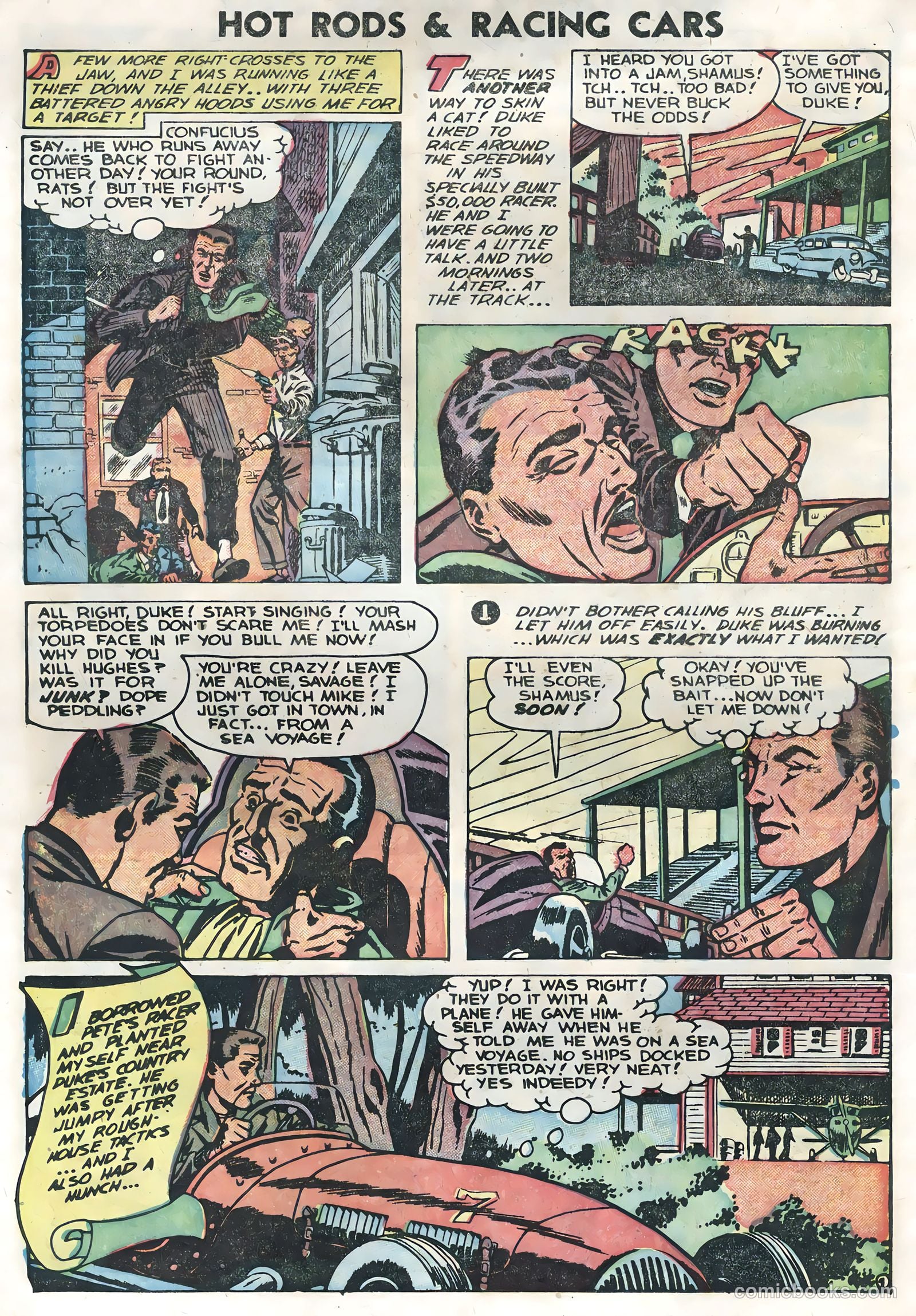 Hot Rods and Racing Cars #14 (1954) — page 6 of 36