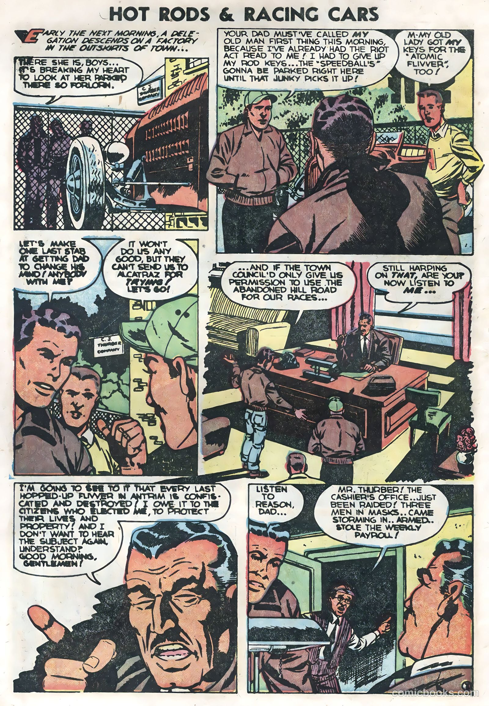 Hot Rods and Racing Cars #14 (1954) — page 10 of 36