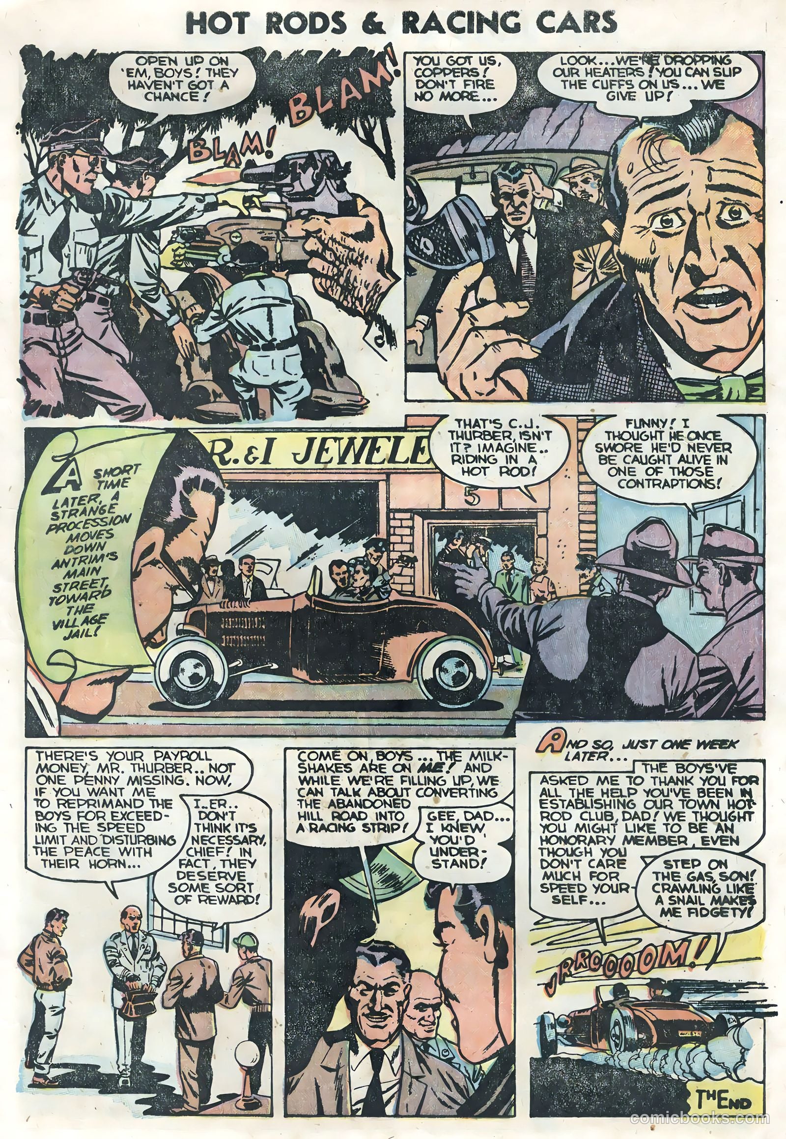 Hot Rods and Racing Cars #14 (1954) — page 13 of 36