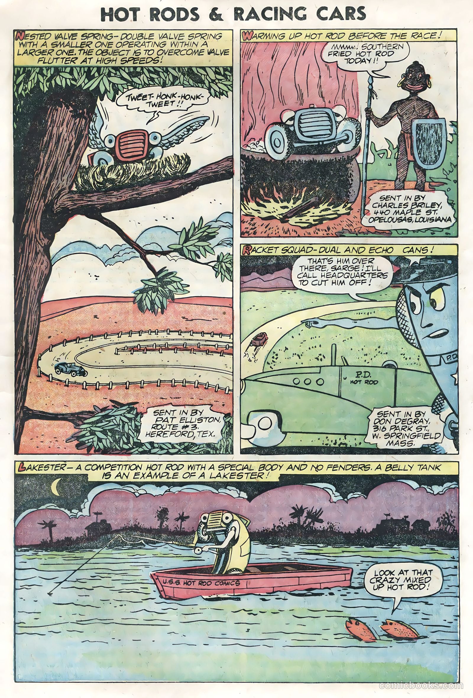 Hot Rods and Racing Cars #14 (1954) — page 15 of 36
