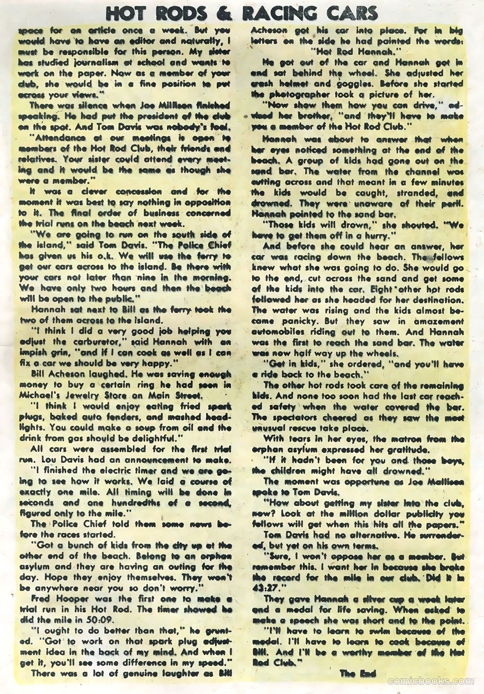 Hot Rods and Racing Cars #14 (1954) — page 17 of 36