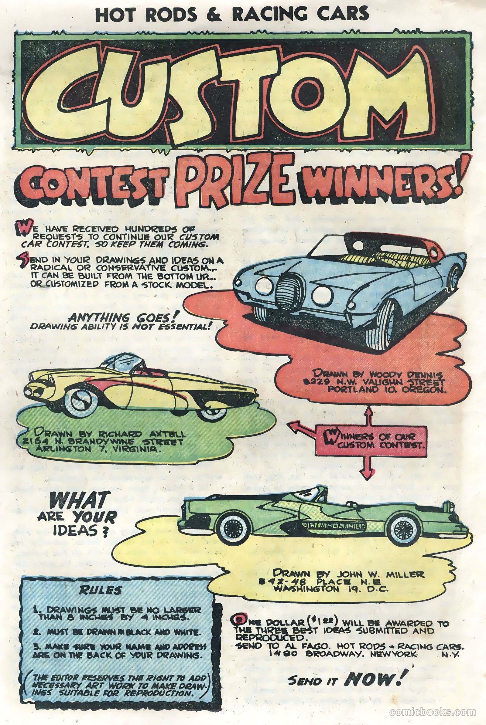 Hot Rods and Racing Cars #14 (1954) — page 18 of 36
