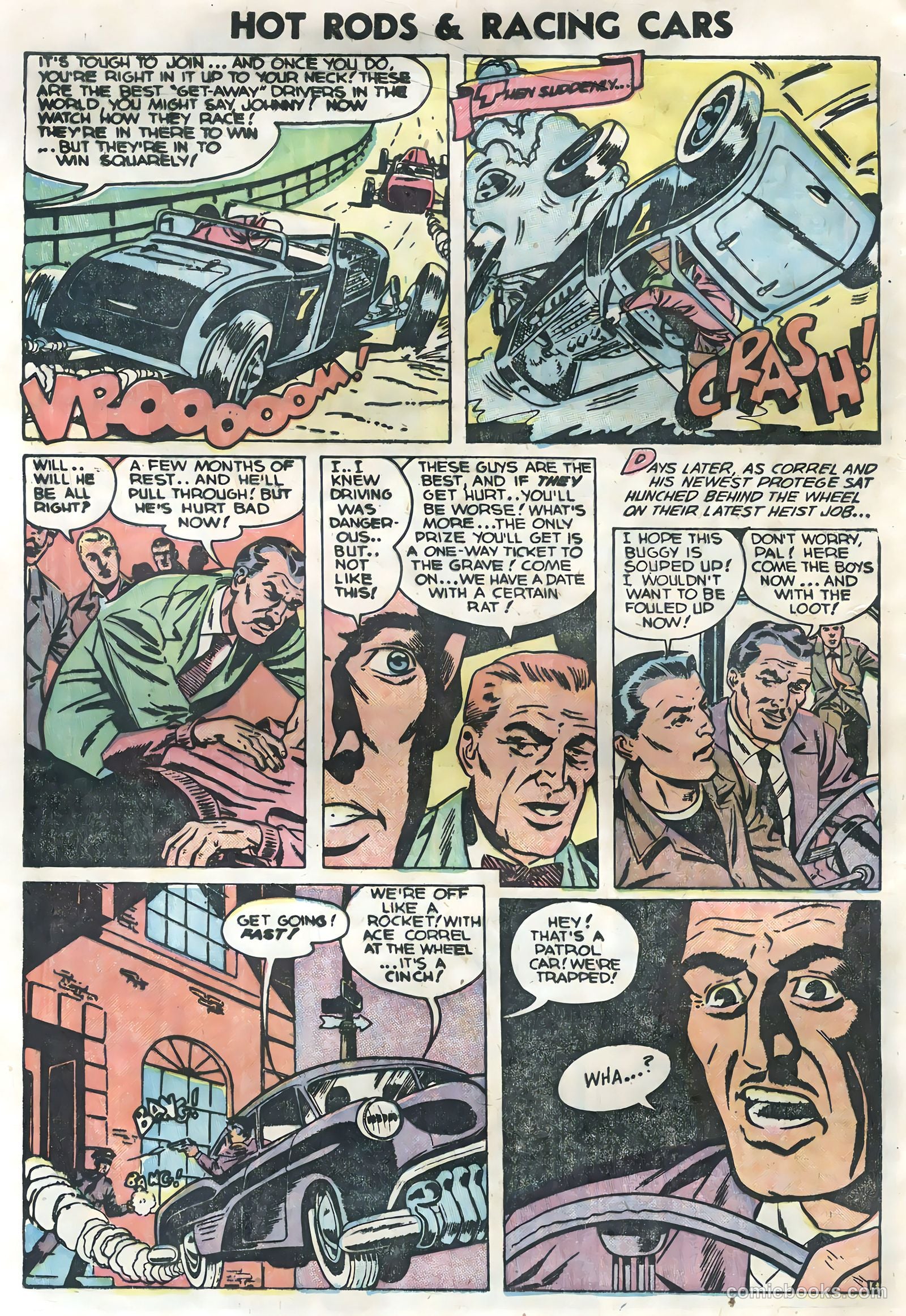 Hot Rods and Racing Cars #14 (1954) — page 32 of 36