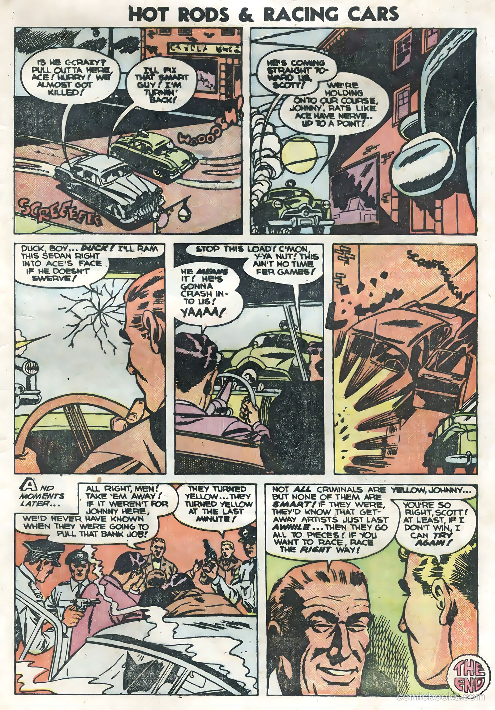 Hot Rods and Racing Cars #14 (1954) — page 33 of 36