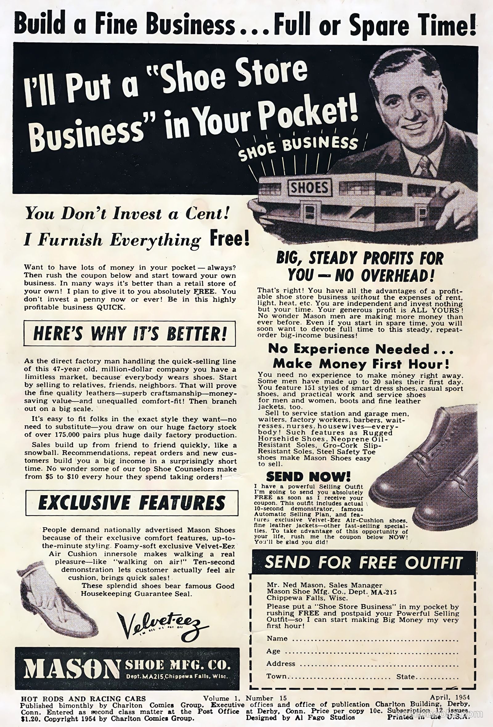 Hot Rods and Racing Cars #15 (1954) — page 2 of 36