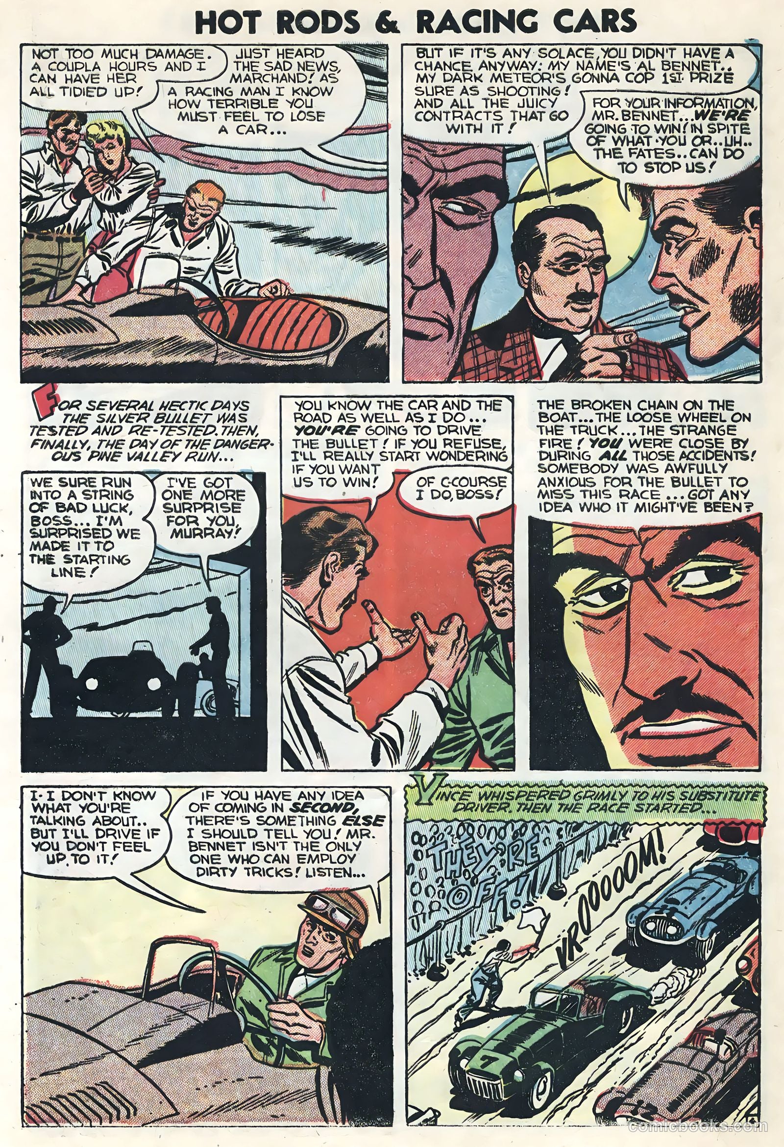 Hot Rods and Racing Cars #15 (1954) — page 8 of 36