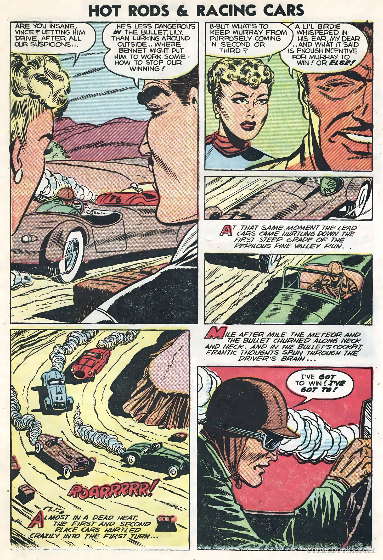 Hot Rods and Racing Cars #15 (1954) — page 9 of 36