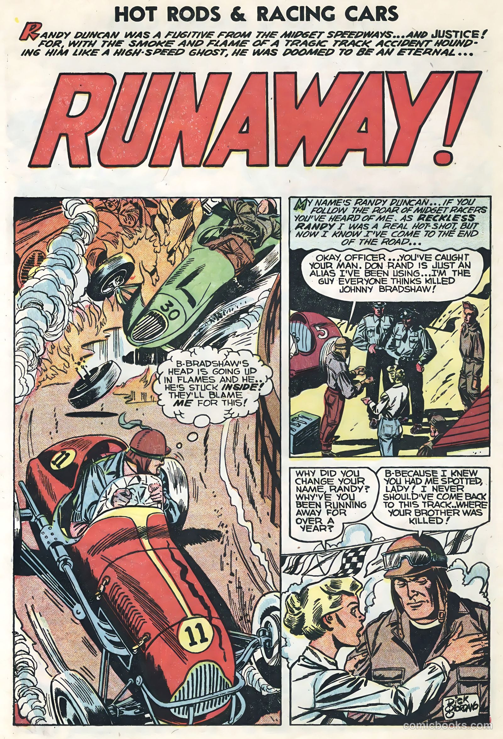 Hot Rods and Racing Cars #15 (1954) — page 12 of 36