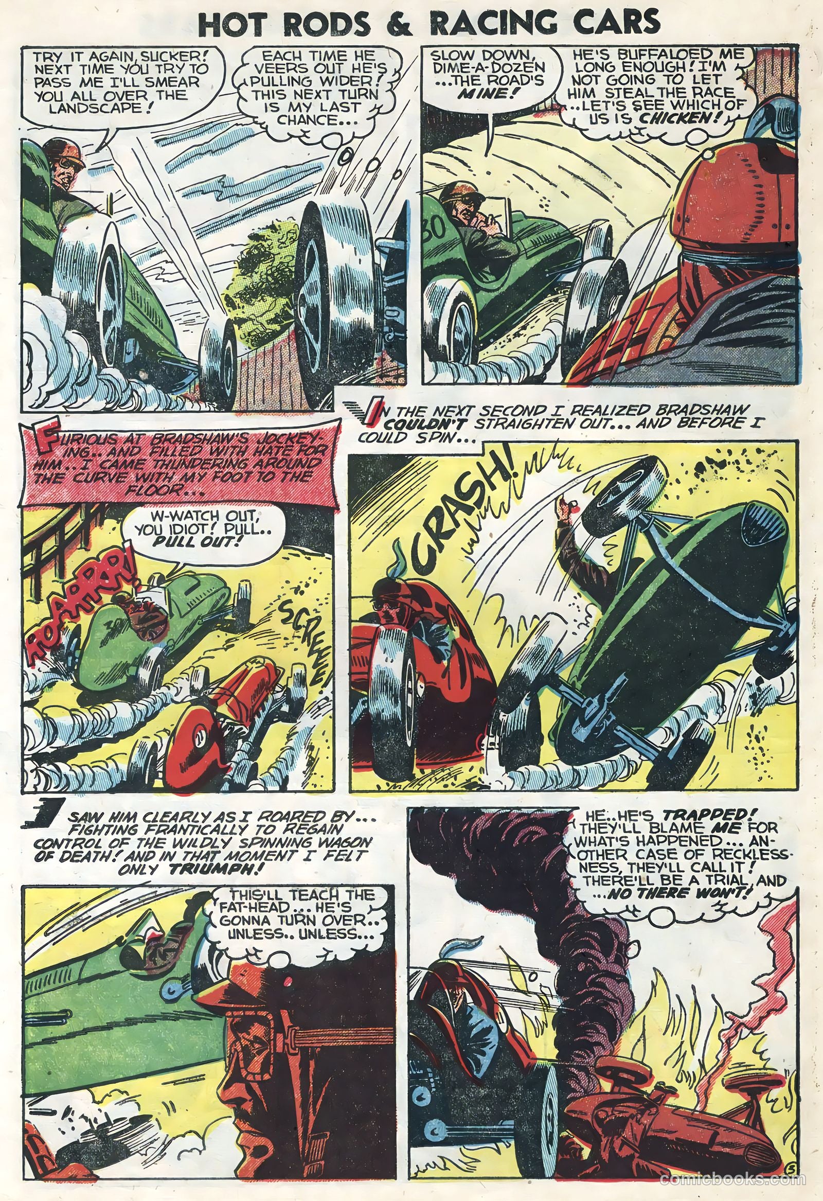 Hot Rods and Racing Cars #15 (1954) — page 14 of 36