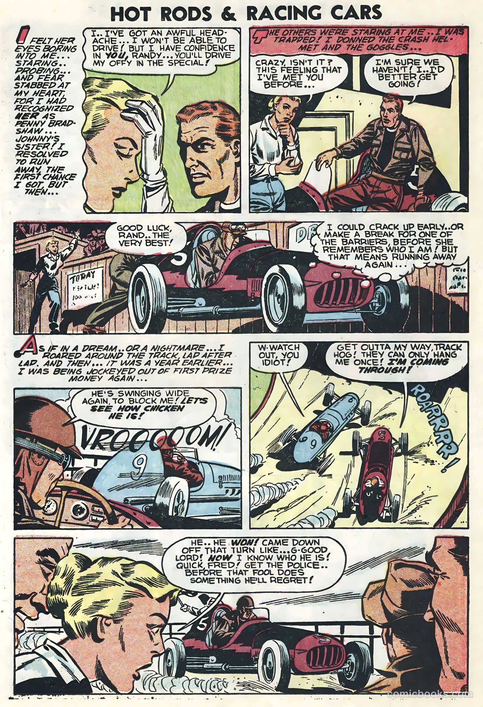 Hot Rods and Racing Cars #15 (1954) — page 16 of 36