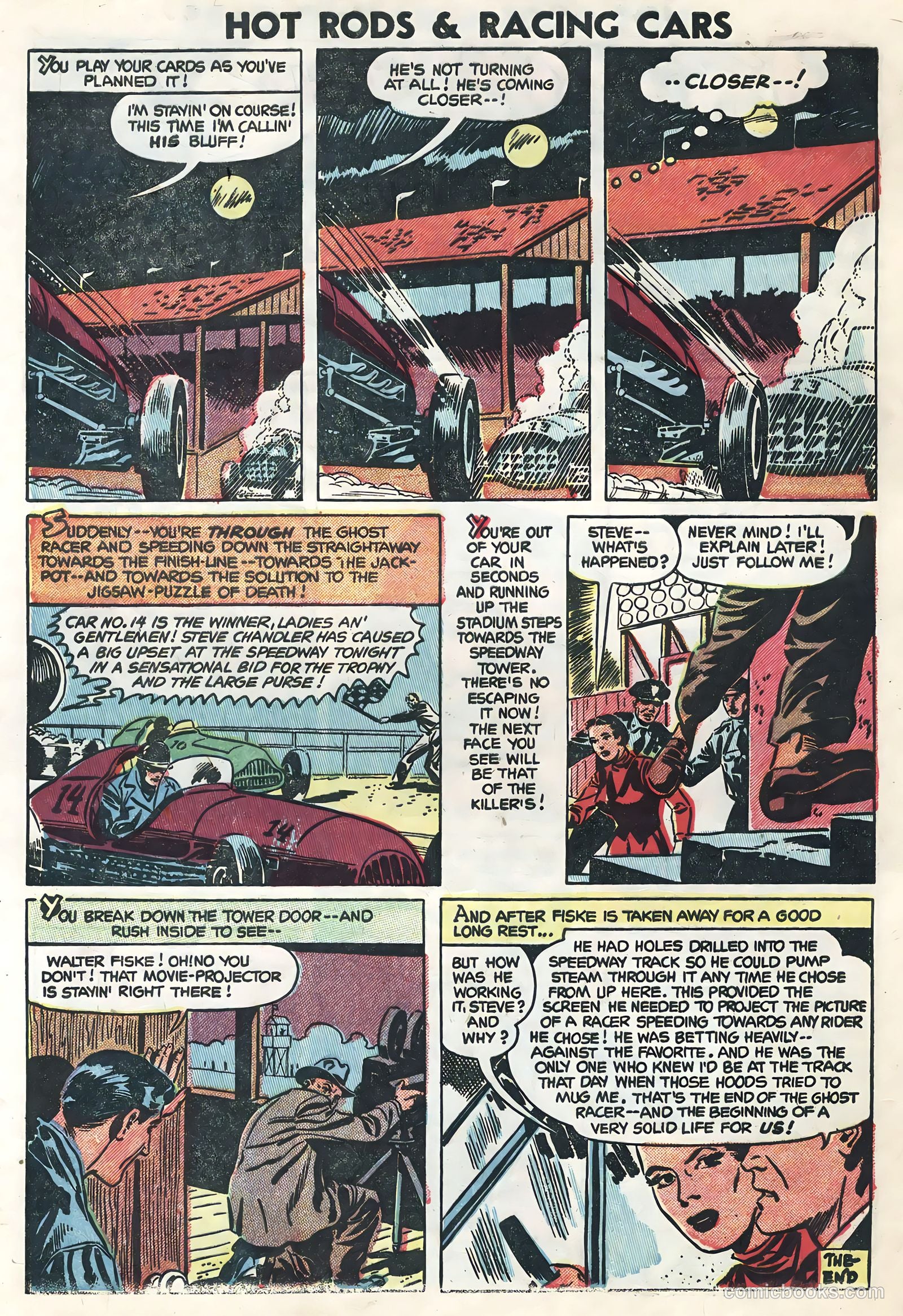 Hot Rods and Racing Cars #15 (1954) — page 28 of 36