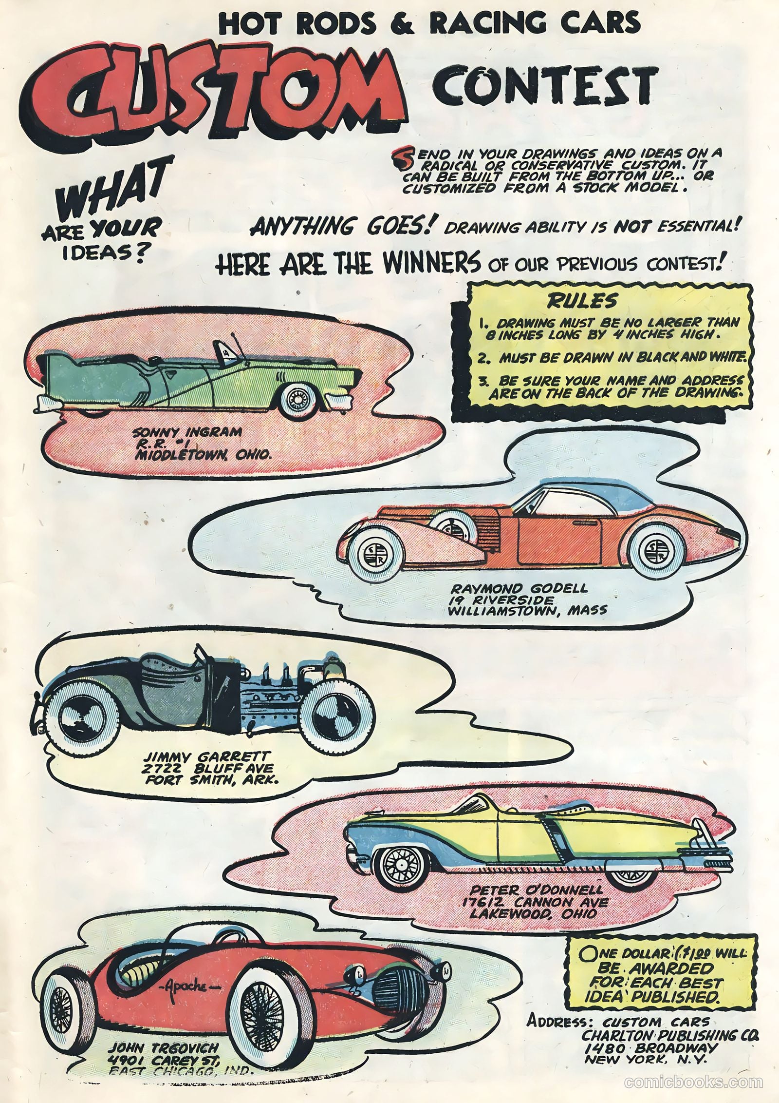 Hot Rods and Racing Cars #15 (1954) — page 29 of 36