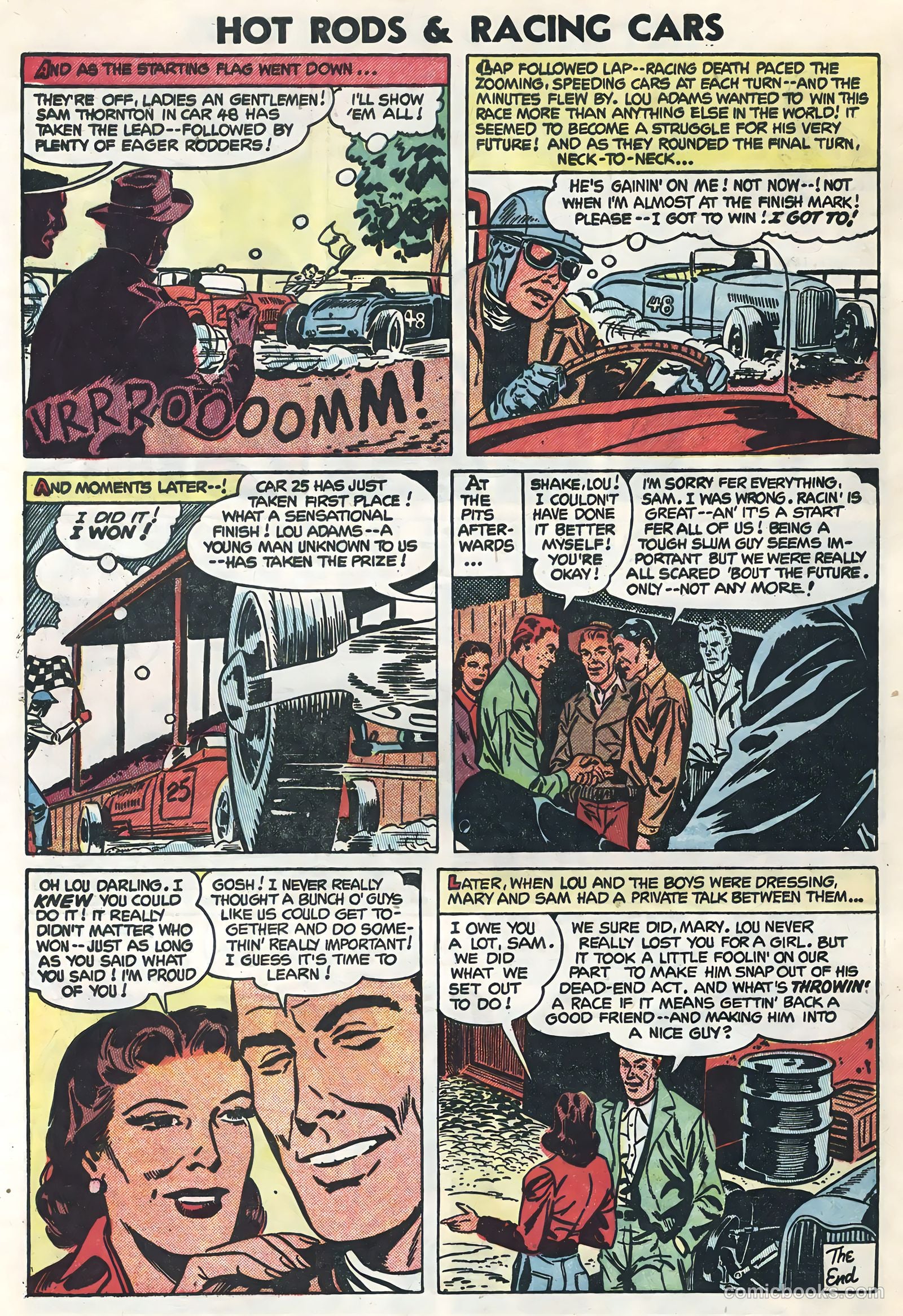Hot Rods and Racing Cars #15 (1954) — page 32 of 36