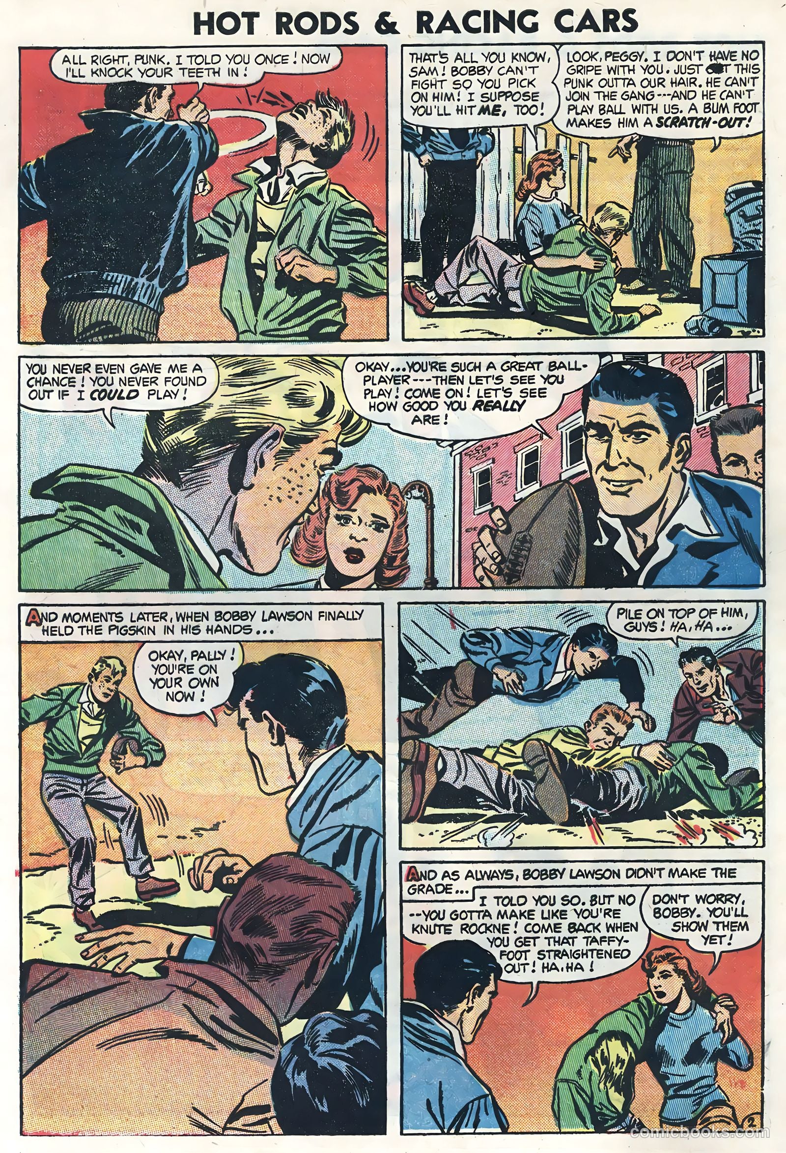Hot Rods and Racing Cars #16 (1954) — page 4 of 36