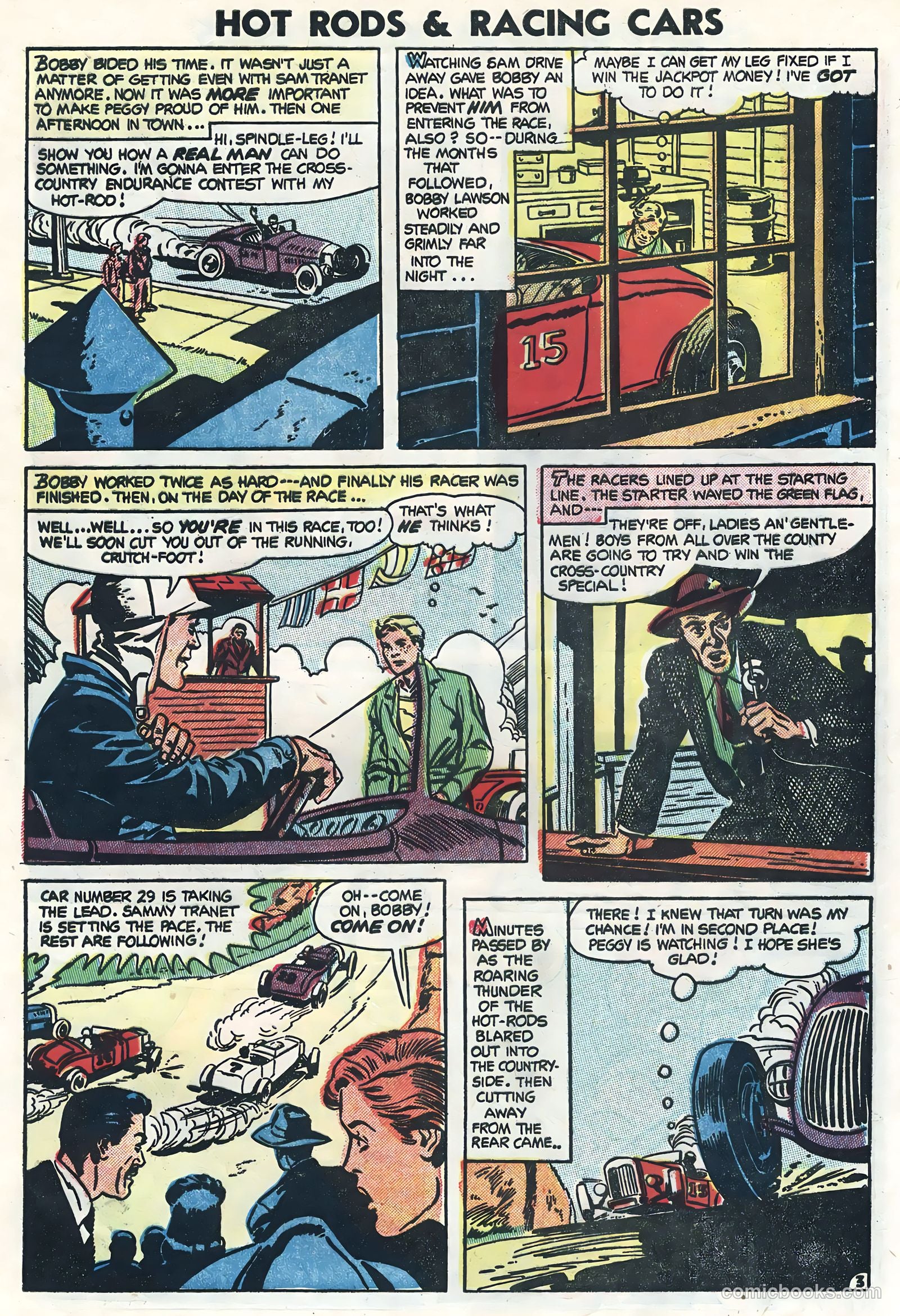 Hot Rods and Racing Cars #16 (1954) — page 5 of 36