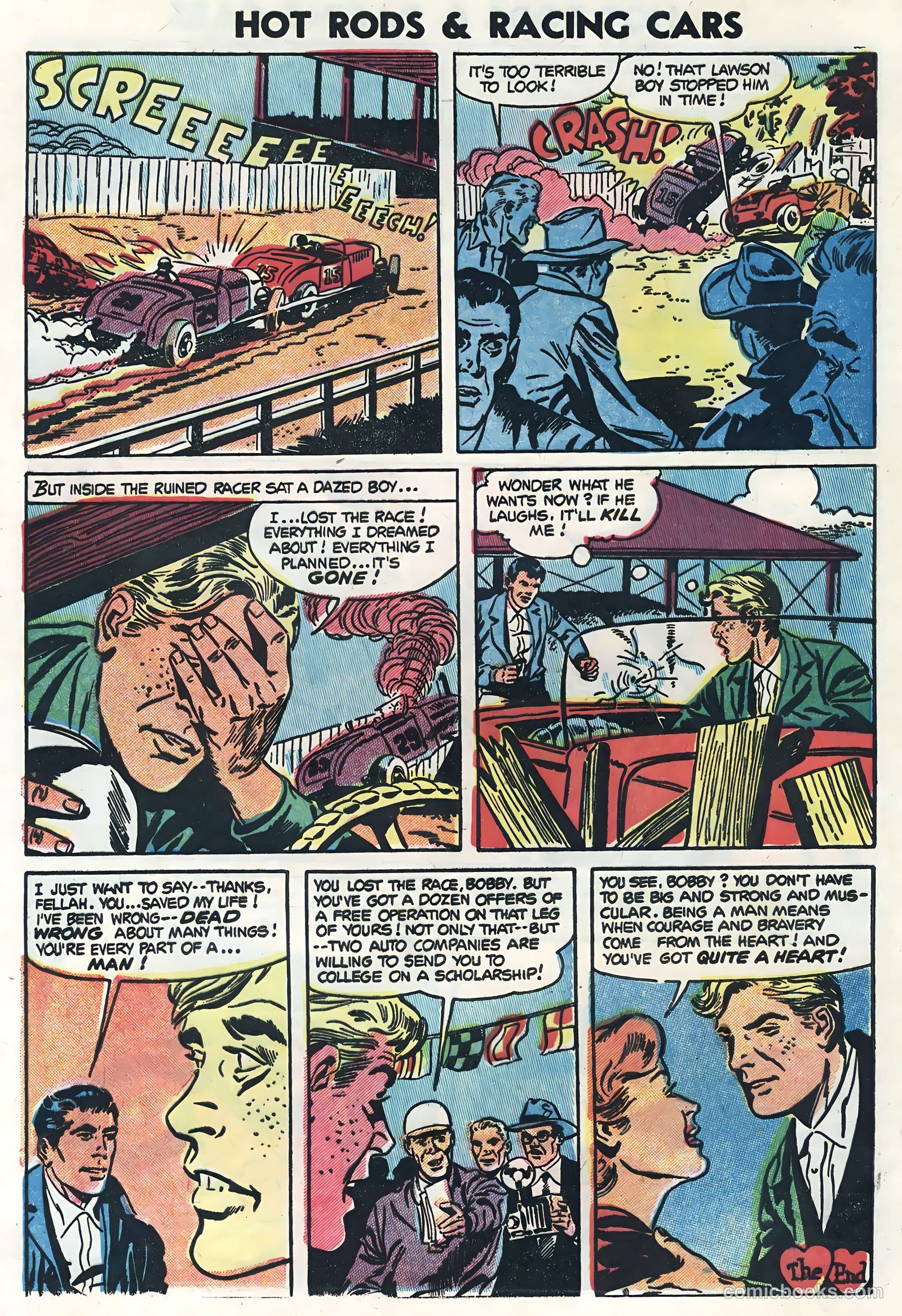 Hot Rods and Racing Cars #16 (1954) — page 8 of 36