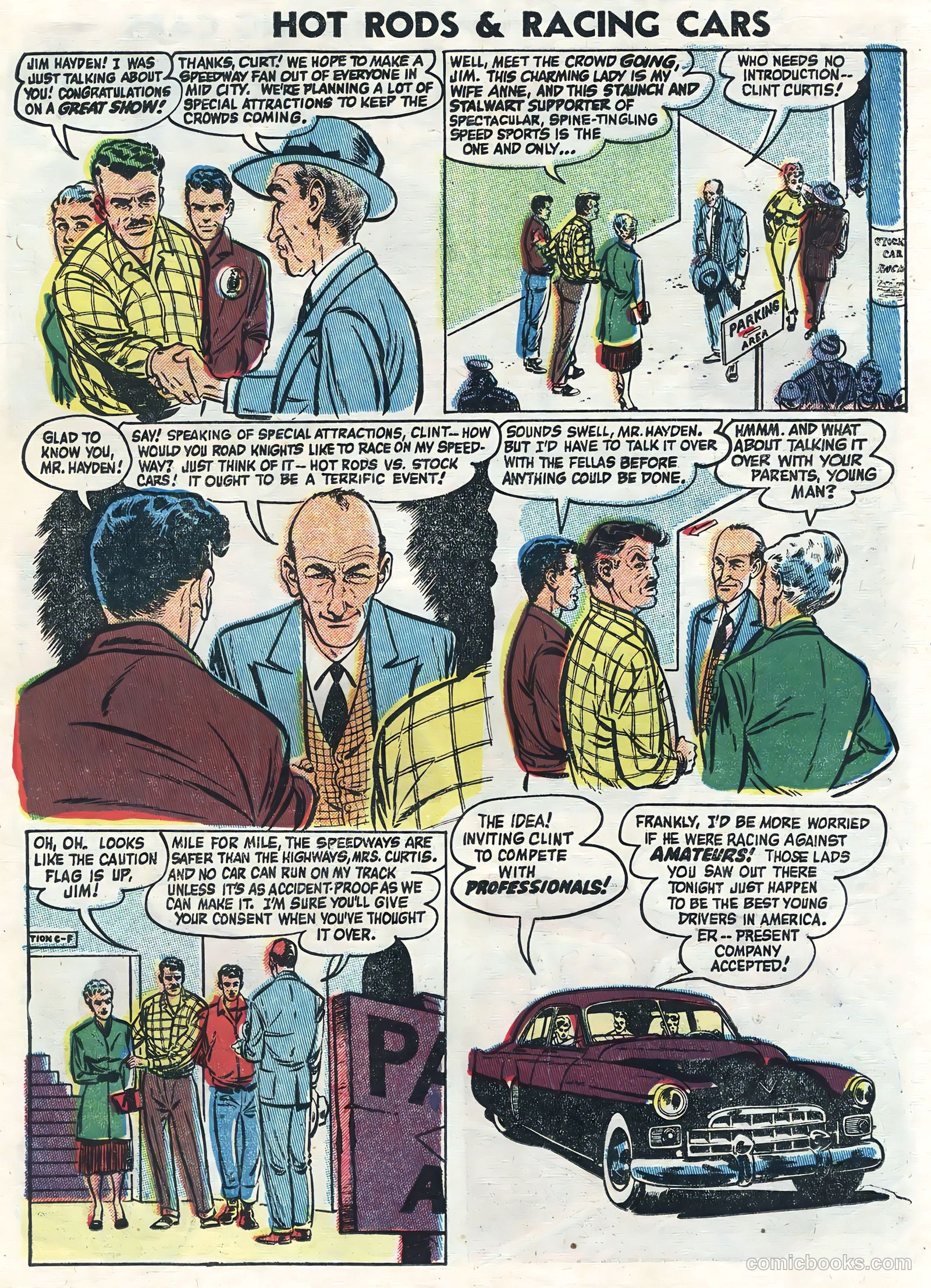Hot Rods and Racing Cars #16 (1954) — page 11 of 36