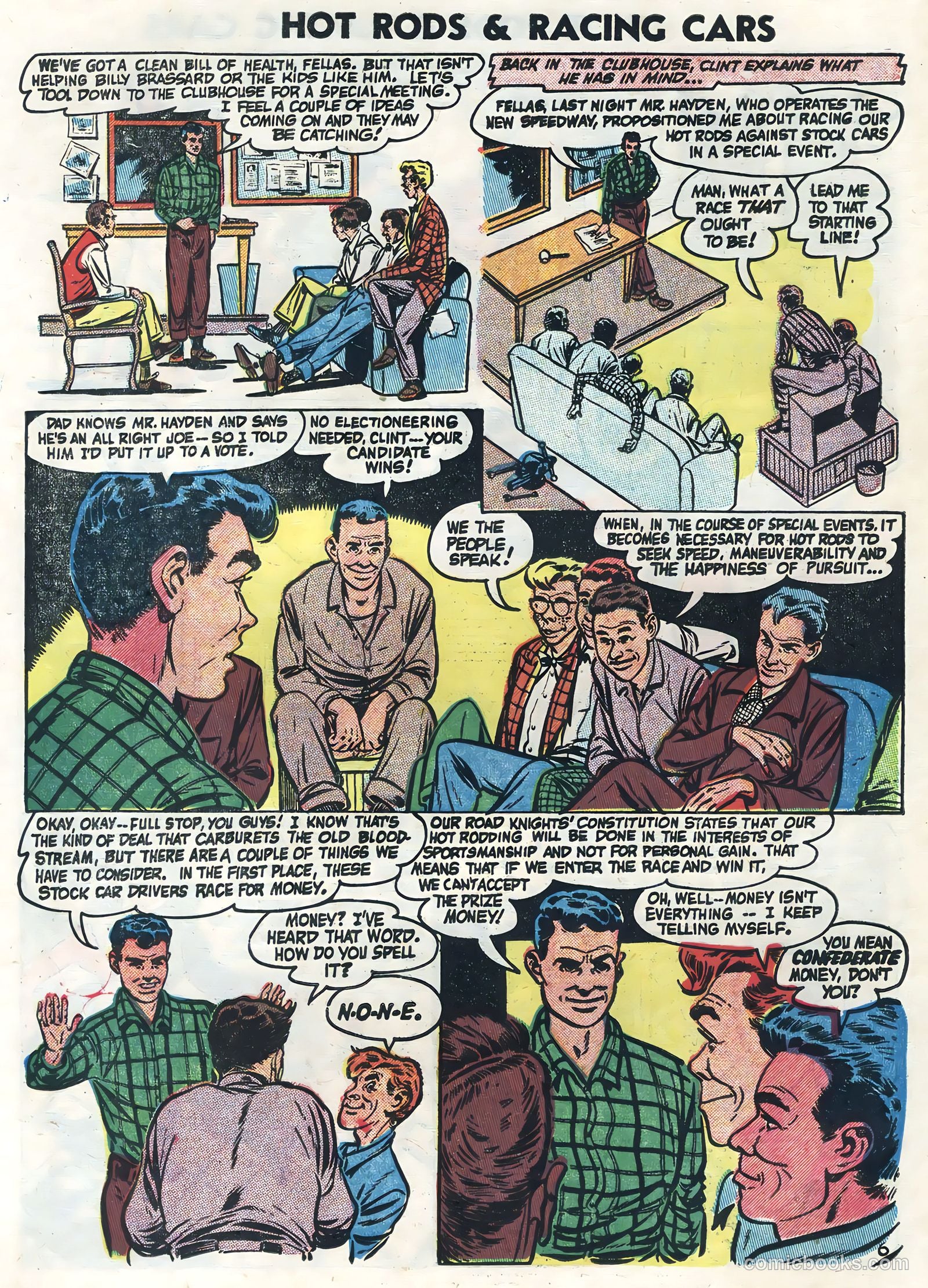 Hot Rods and Racing Cars #16 (1954) — page 14 of 36