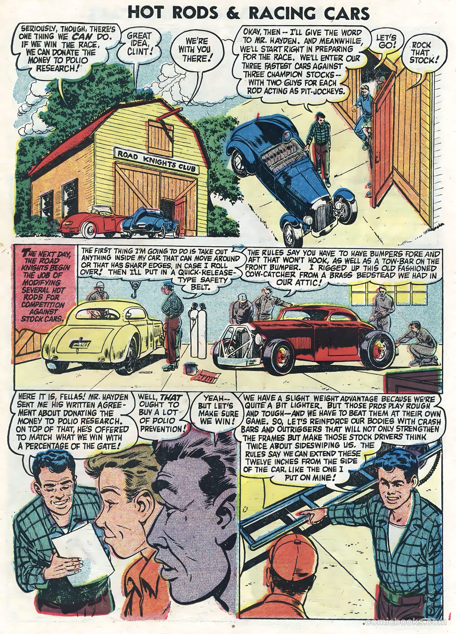 Hot Rods and Racing Cars #16 (1954) — page 15 of 36