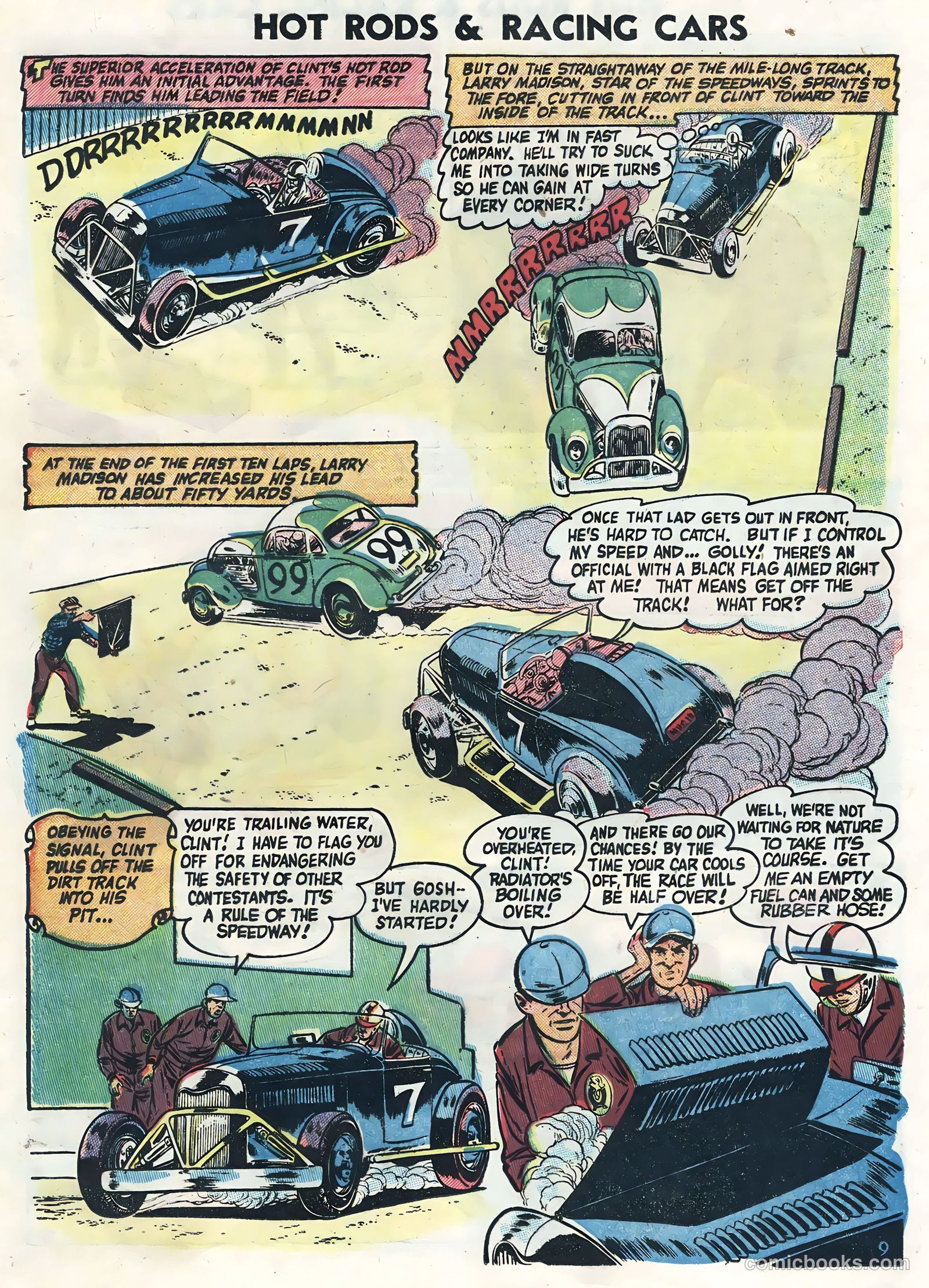 Hot Rods and Racing Cars #16 (1954) — page 17 of 36