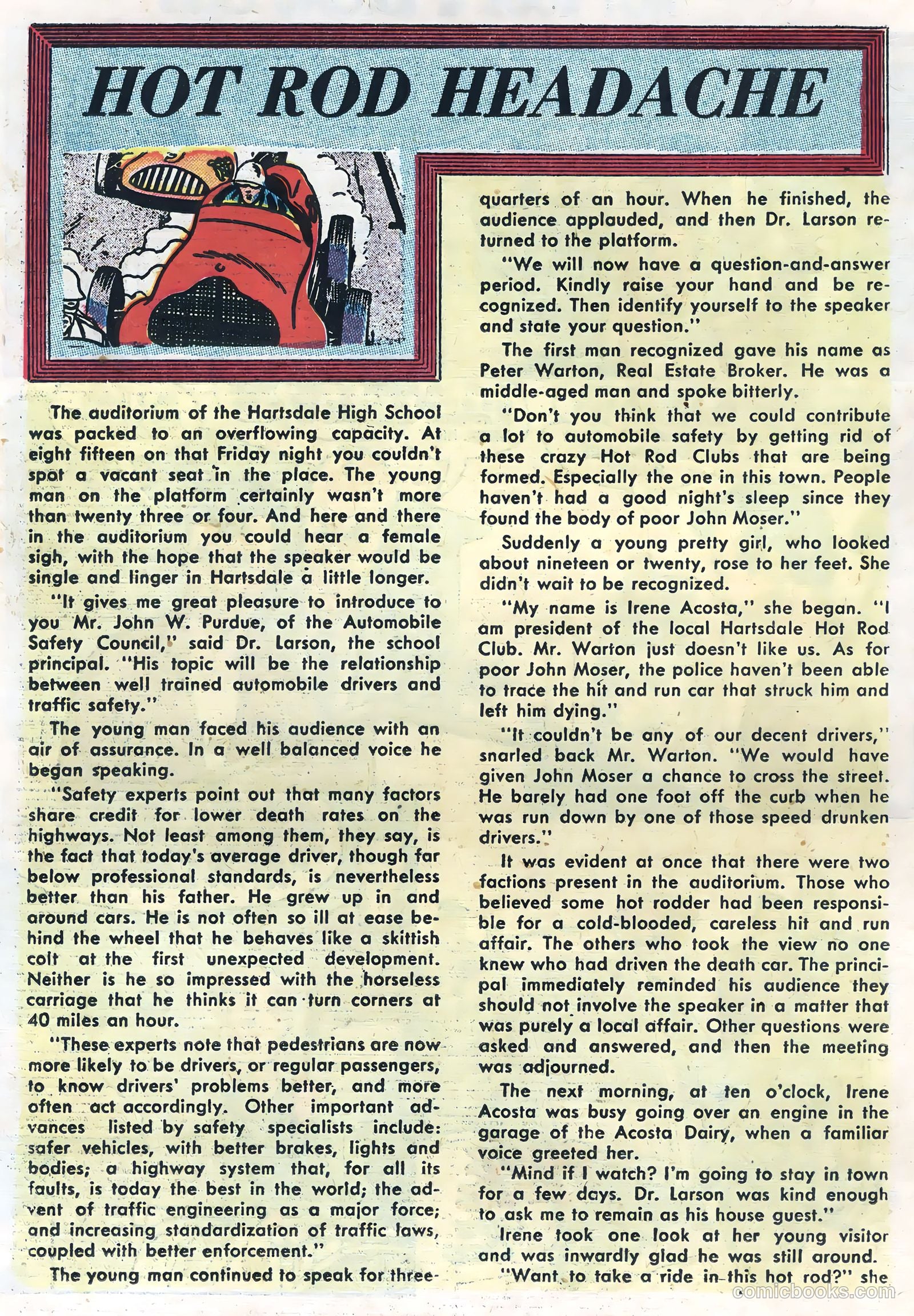 Hot Rods and Racing Cars #16 (1954) — page 22 of 36