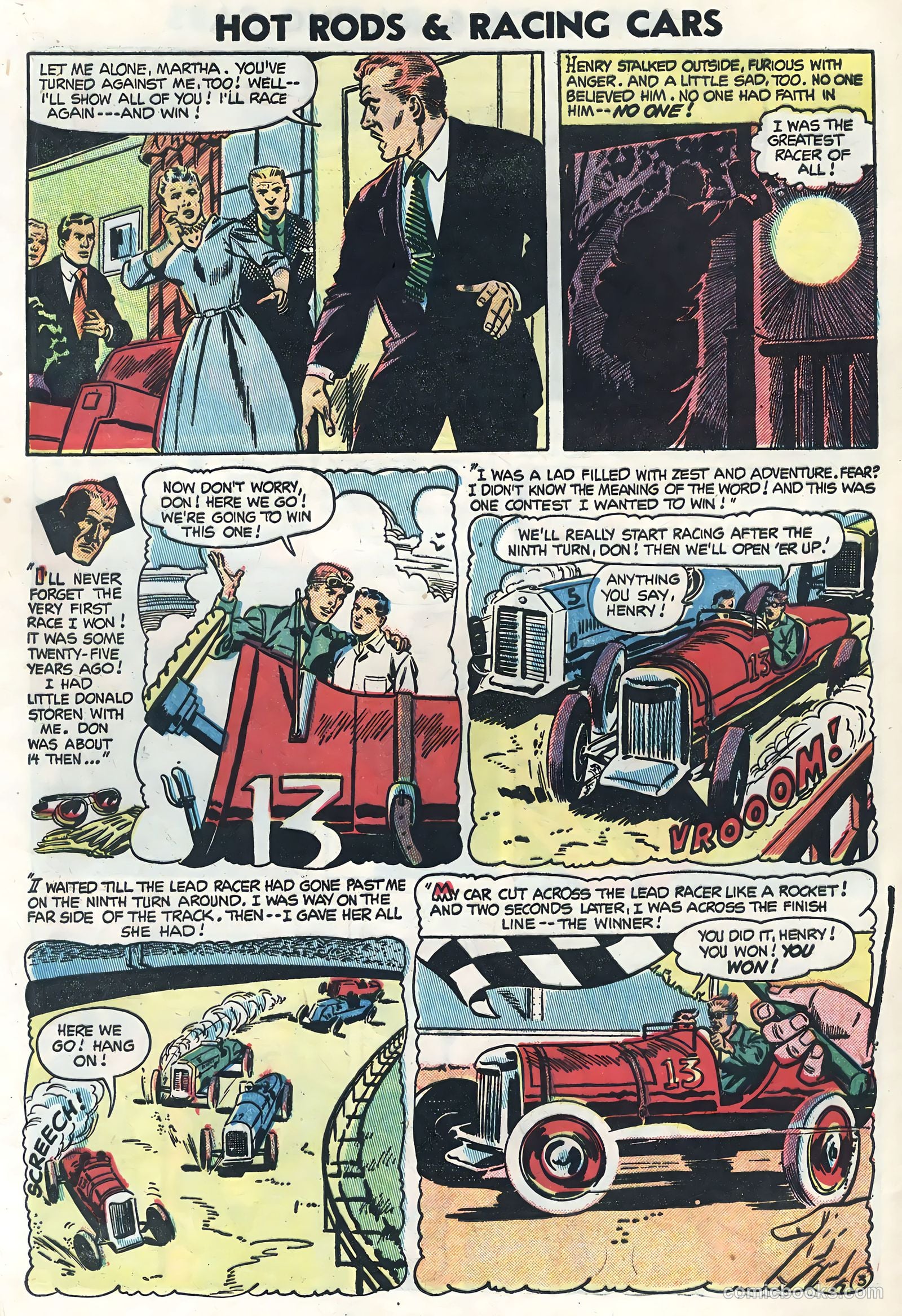 Hot Rods and Racing Cars #16 (1954) — page 28 of 36