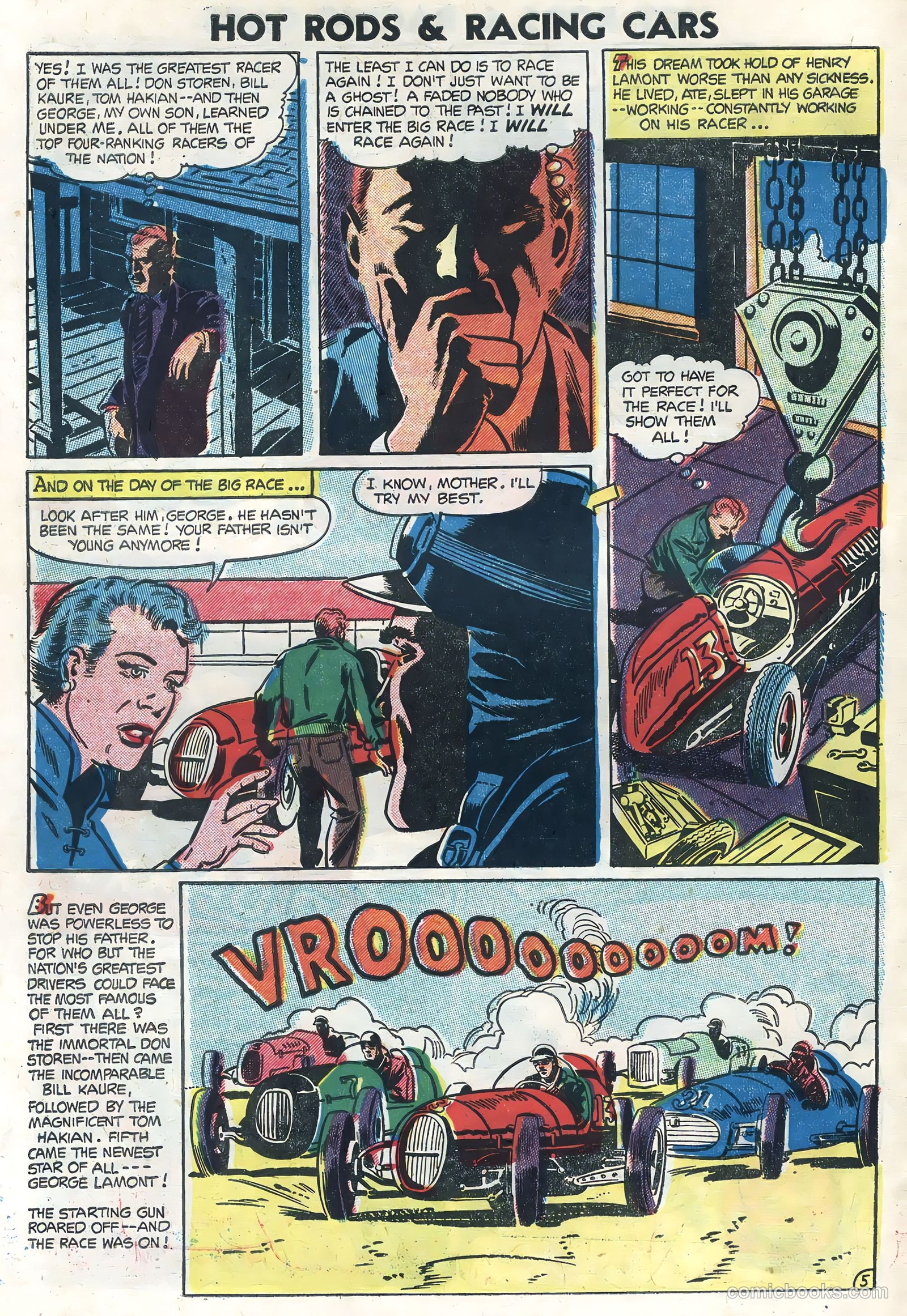 Hot Rods and Racing Cars #16 (1954) — page 30 of 36