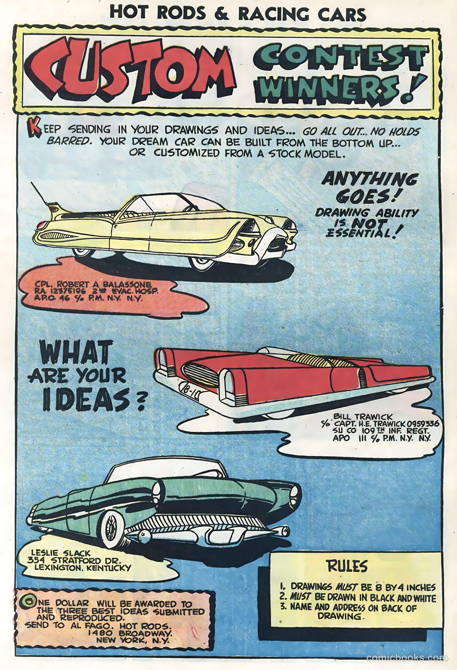 Hot Rods and Racing Cars #16 (1954) — page 32 of 36