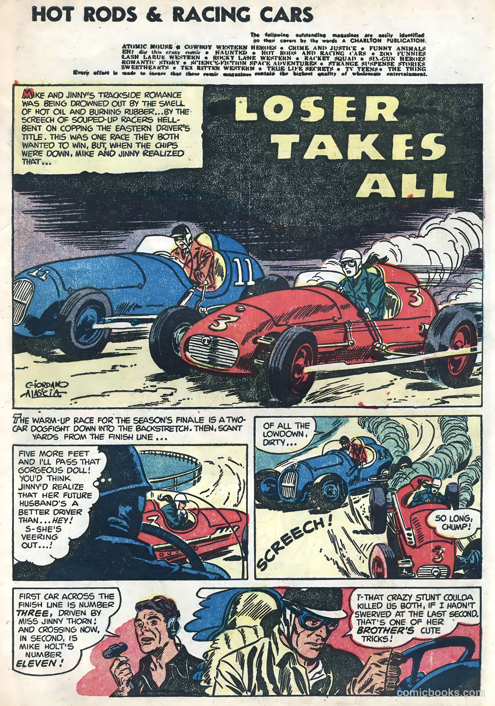 Hot Rods and Racing Cars #17 (1954) — page 3 of 36