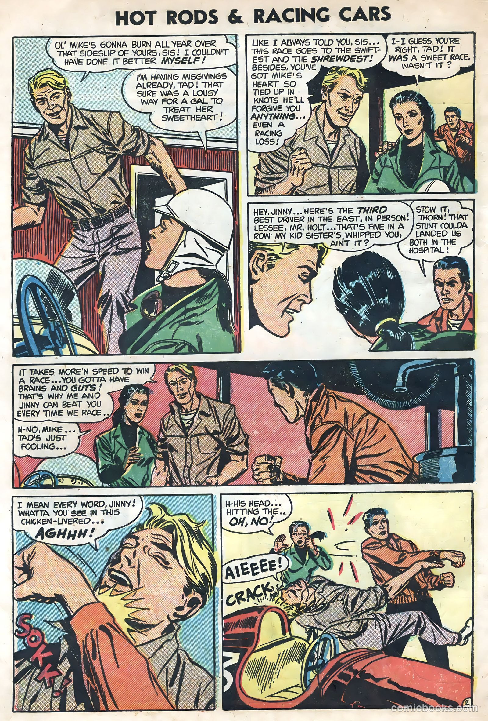 Hot Rods and Racing Cars #17 (1954) — page 4 of 36