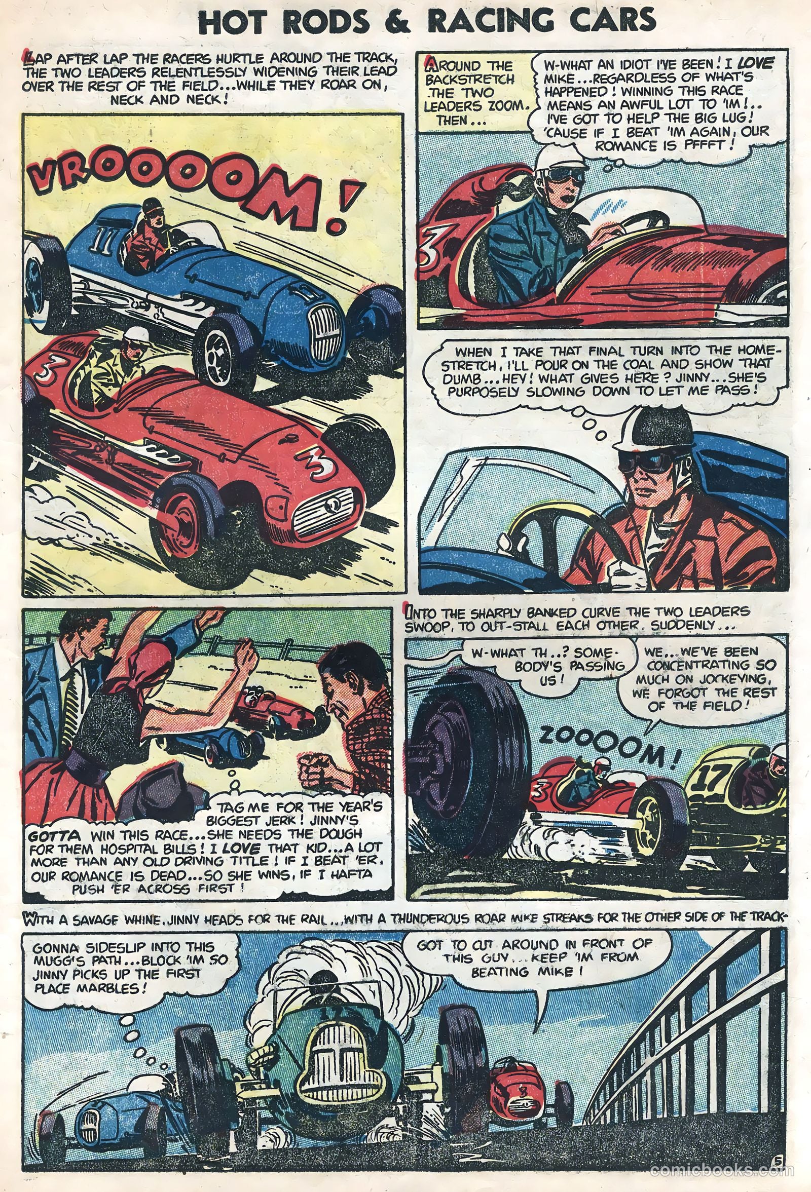 Hot Rods and Racing Cars #17 (1954) — page 7 of 36