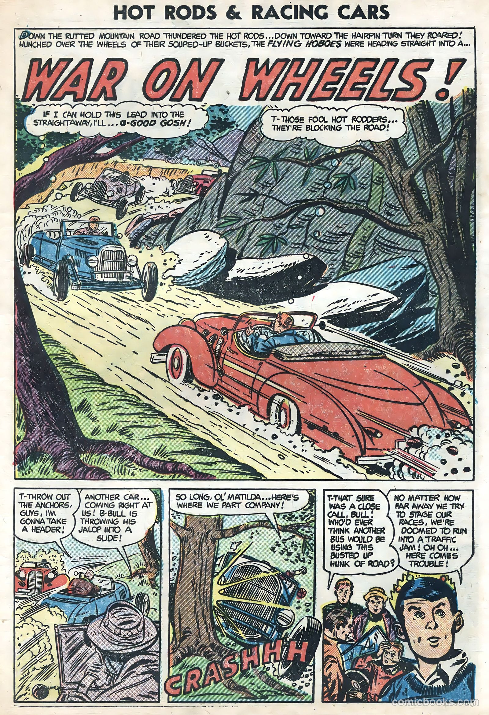 Hot Rods and Racing Cars #17 (1954) — page 9 of 36